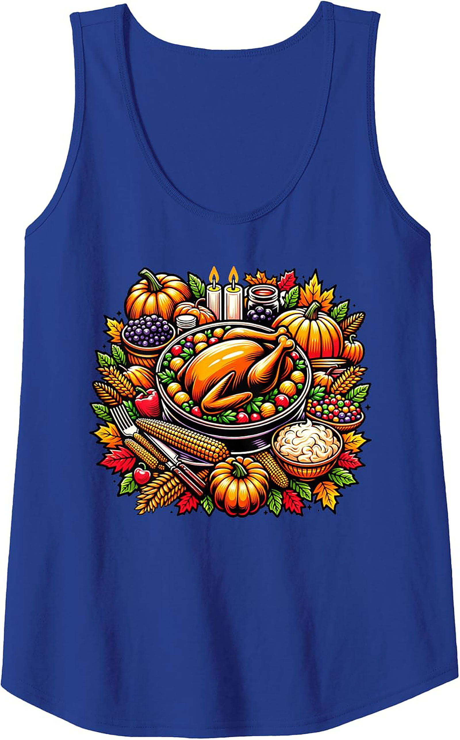 Festive Thanksgiving Tank Top | Autumn Harvest Sleeveless Shirt