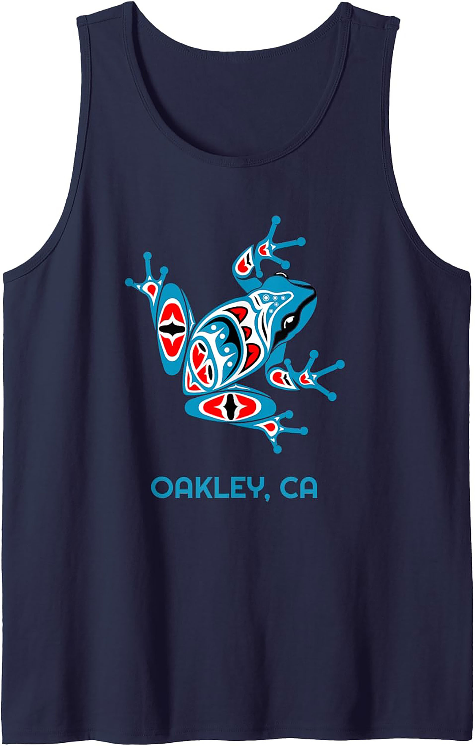 Oakley CA Frog Graphic Tank Top Tribal Sleeveless Shirt