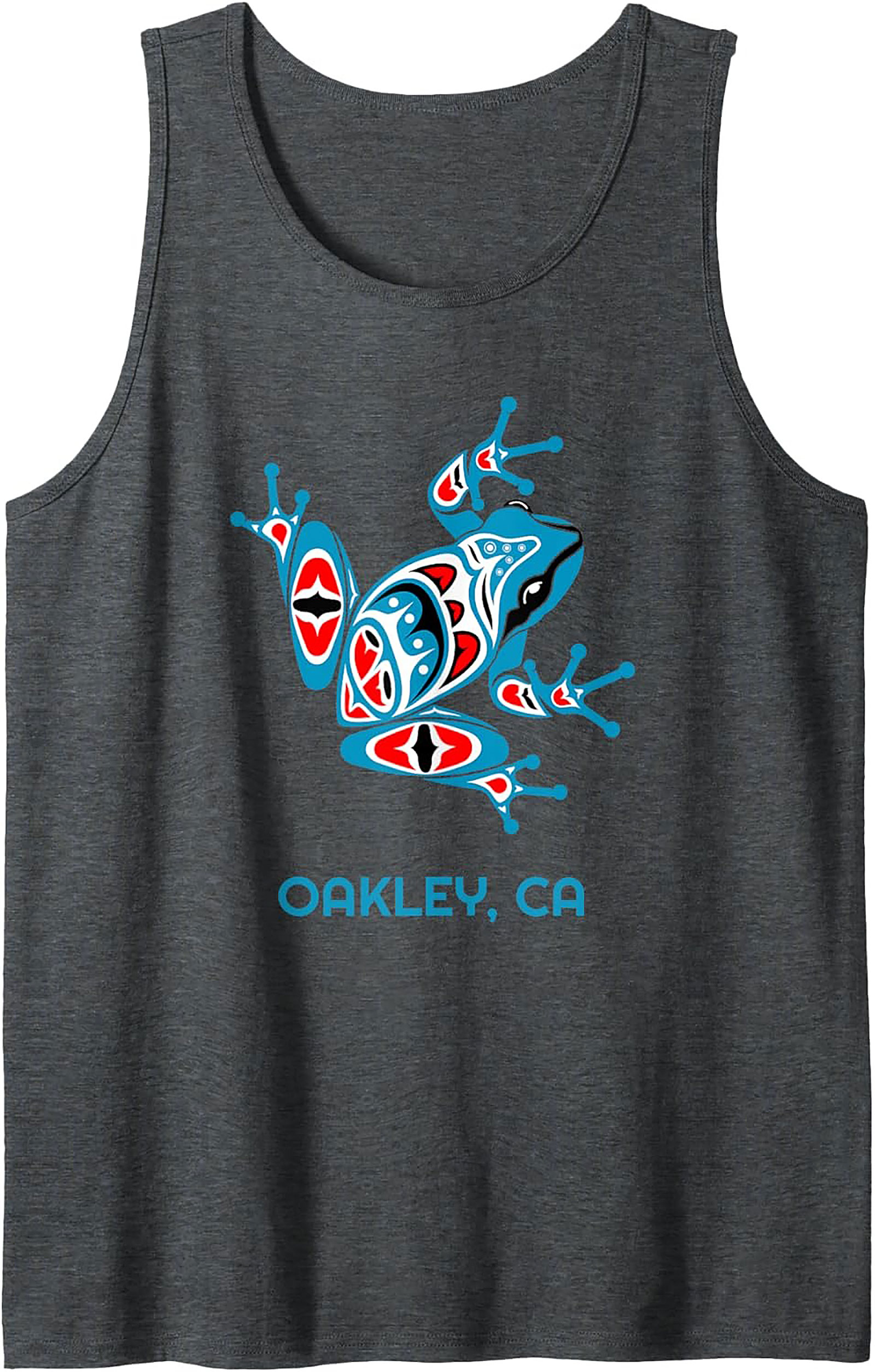 Oakley CA Frog Graphic Tank Top Tribal Sleeveless Shirt