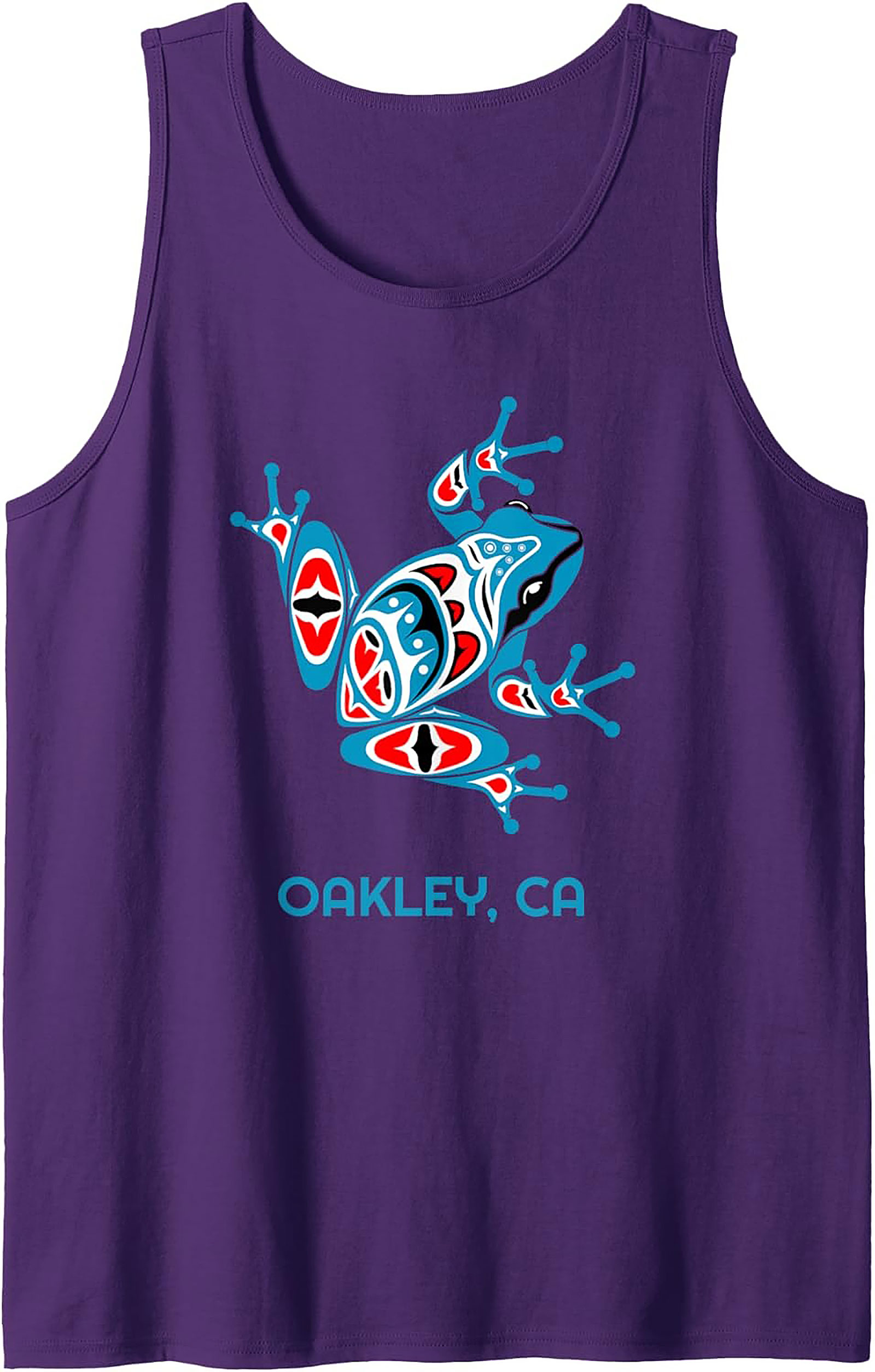 Oakley CA Frog Graphic Tank Top Tribal Sleeveless Shirt