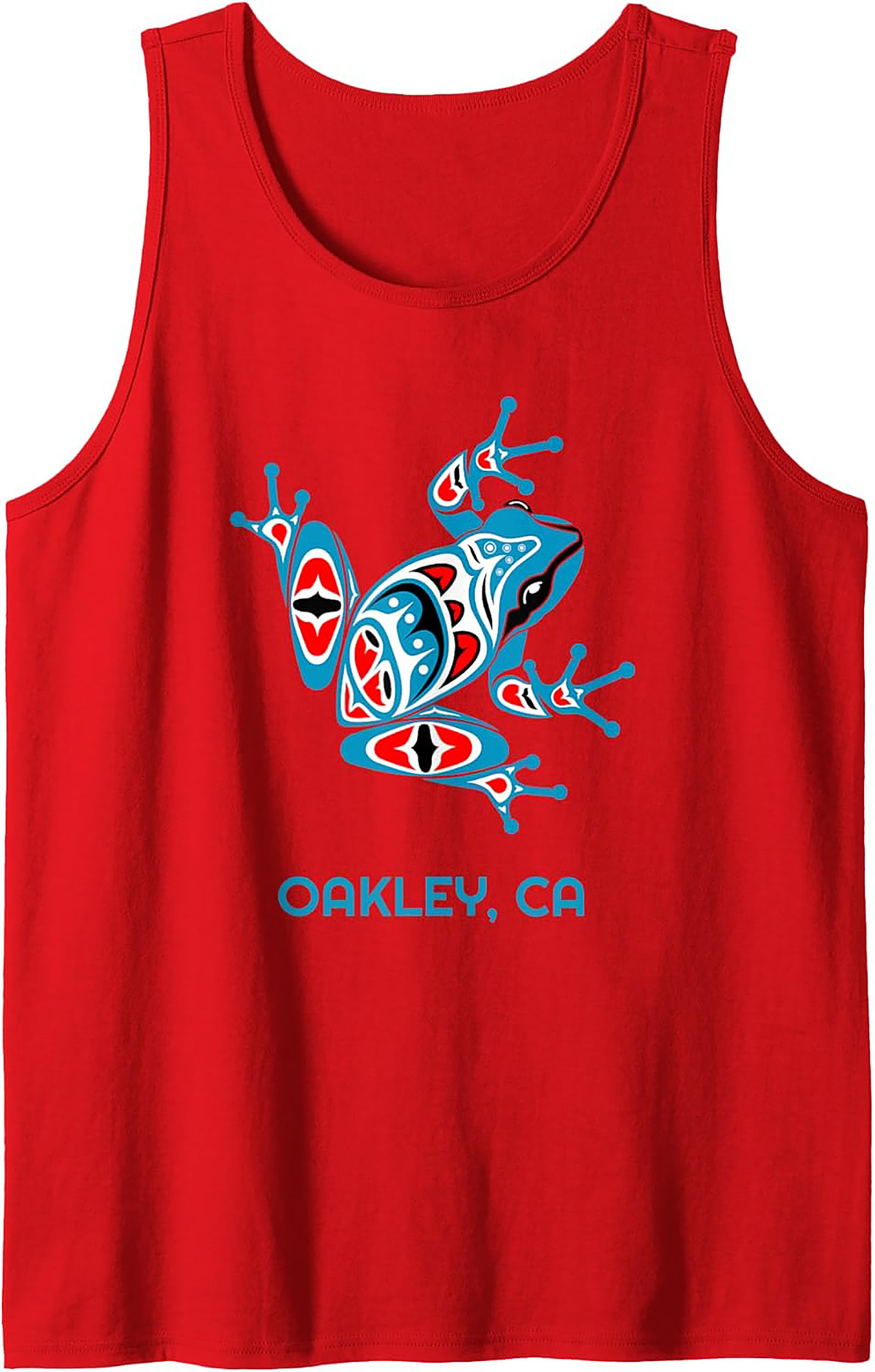 Oakley CA Frog Graphic Tank Top Tribal Sleeveless Shirt