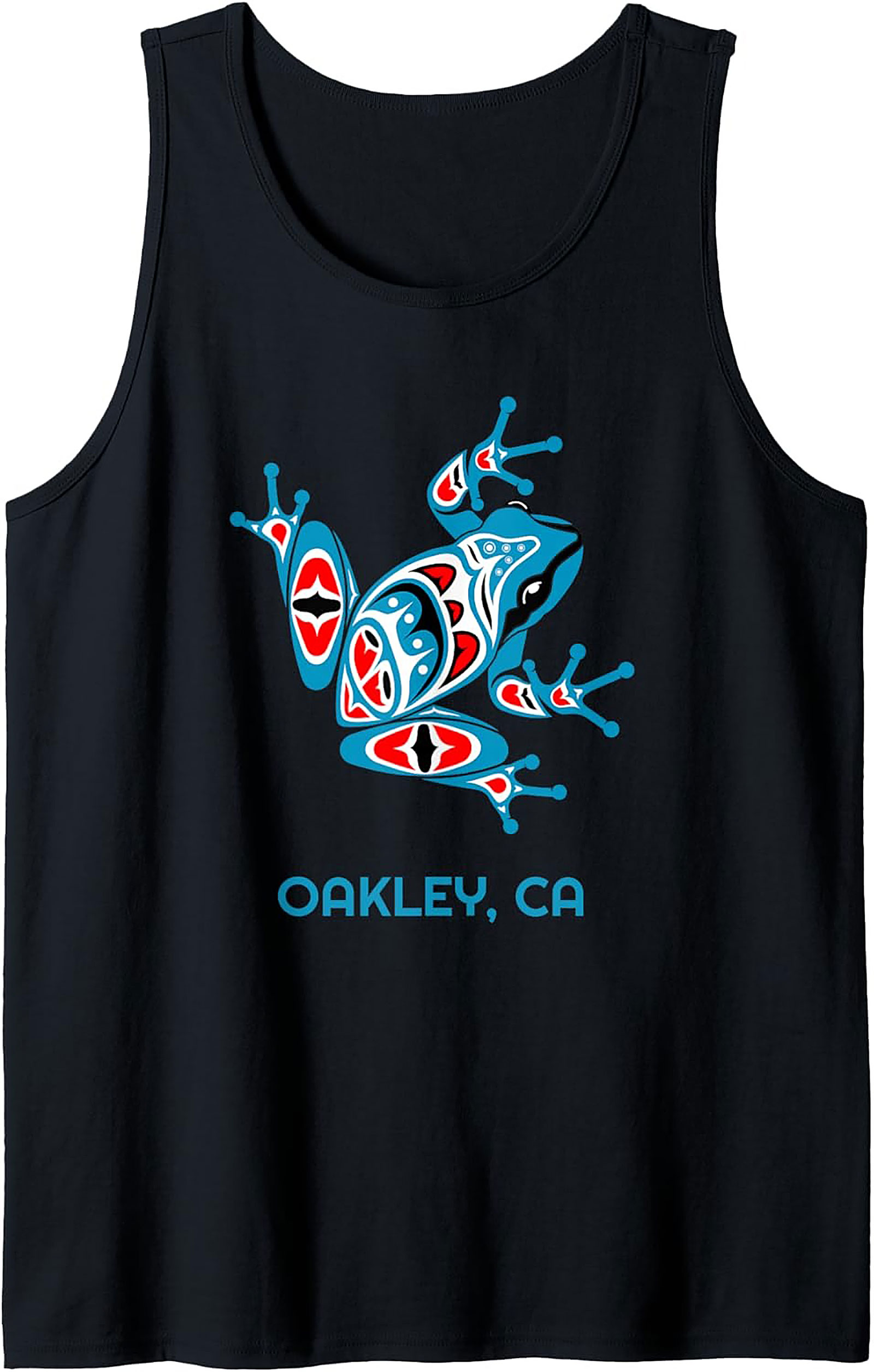 Oakley CA Frog Graphic Tank Top Tribal Sleeveless Shirt