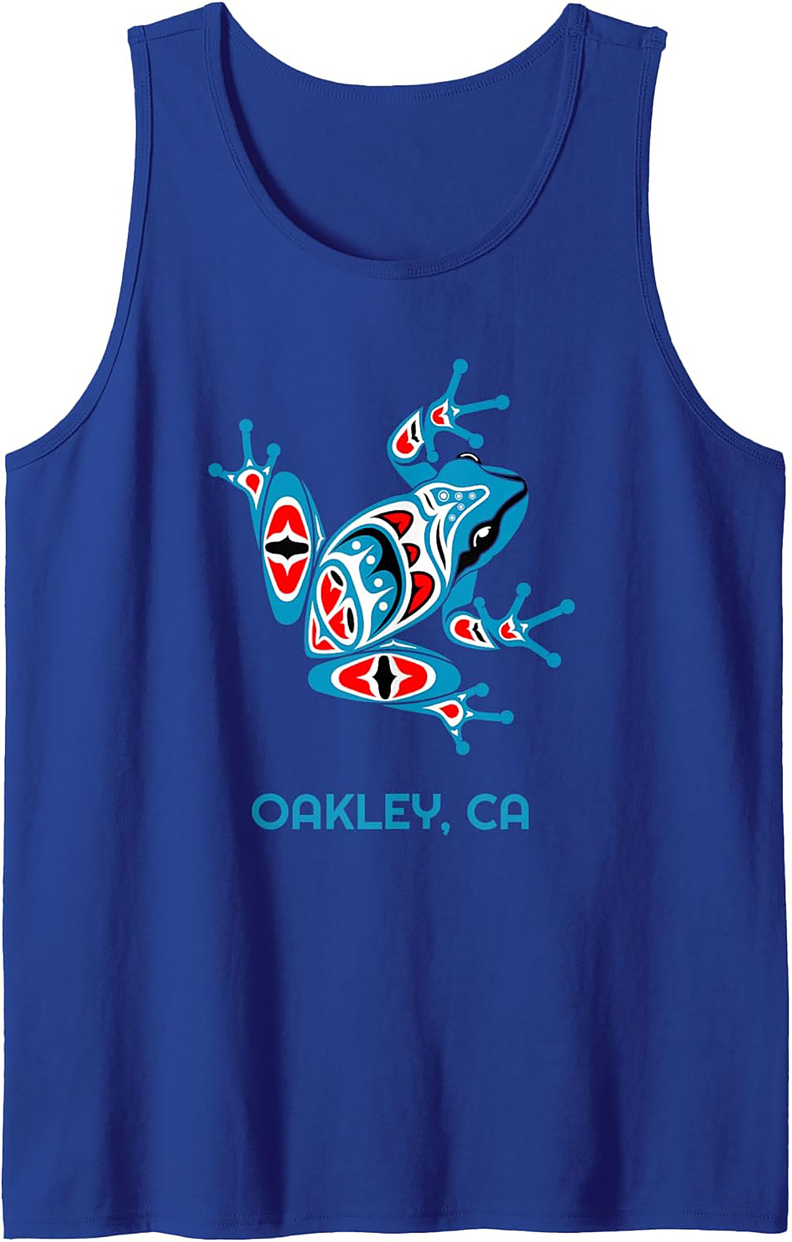 Oakley CA Frog Graphic Tank Top Tribal Sleeveless Shirt