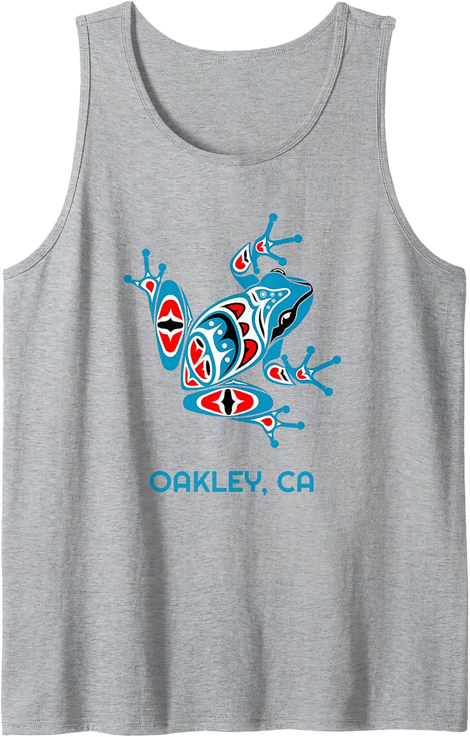 Oakley CA Frog Graphic Tank Top Tribal Sleeveless Shirt