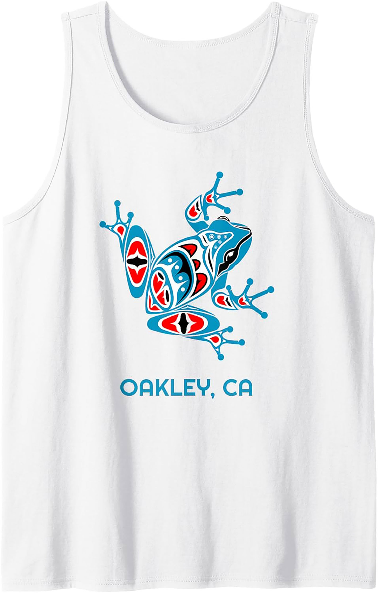 Oakley CA Frog Graphic Tank Top Tribal Sleeveless Shirt