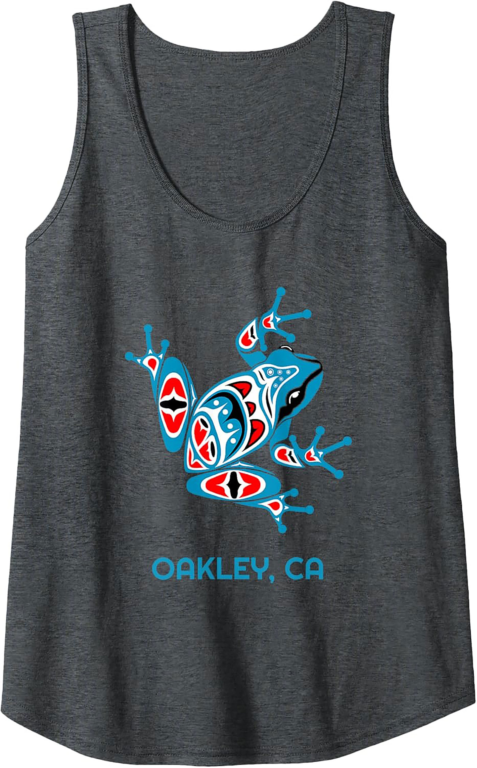 Oakley CA Frog Graphic Tank Top Tribal Sleeveless Shirt