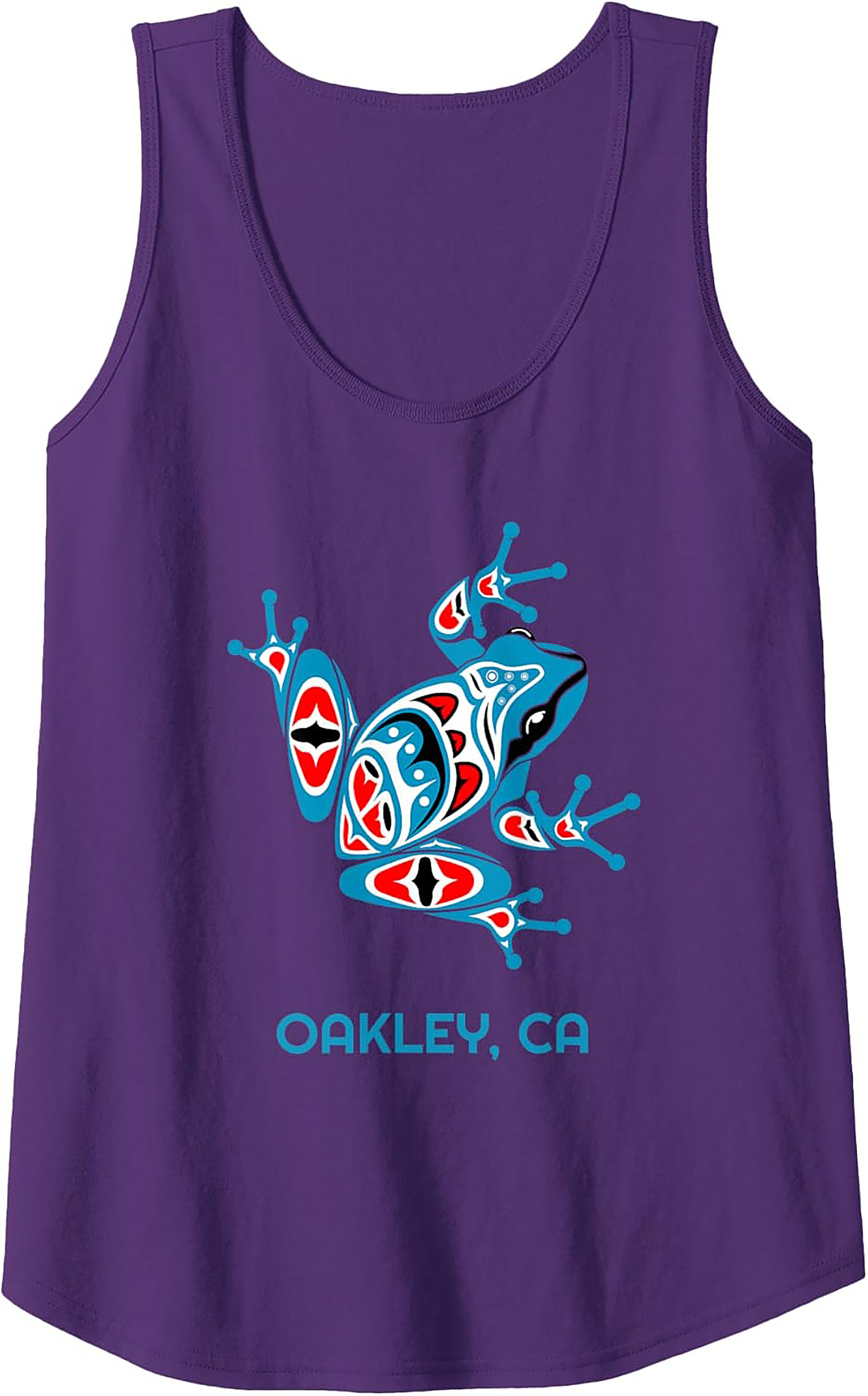 Oakley CA Frog Graphic Tank Top Tribal Sleeveless Shirt