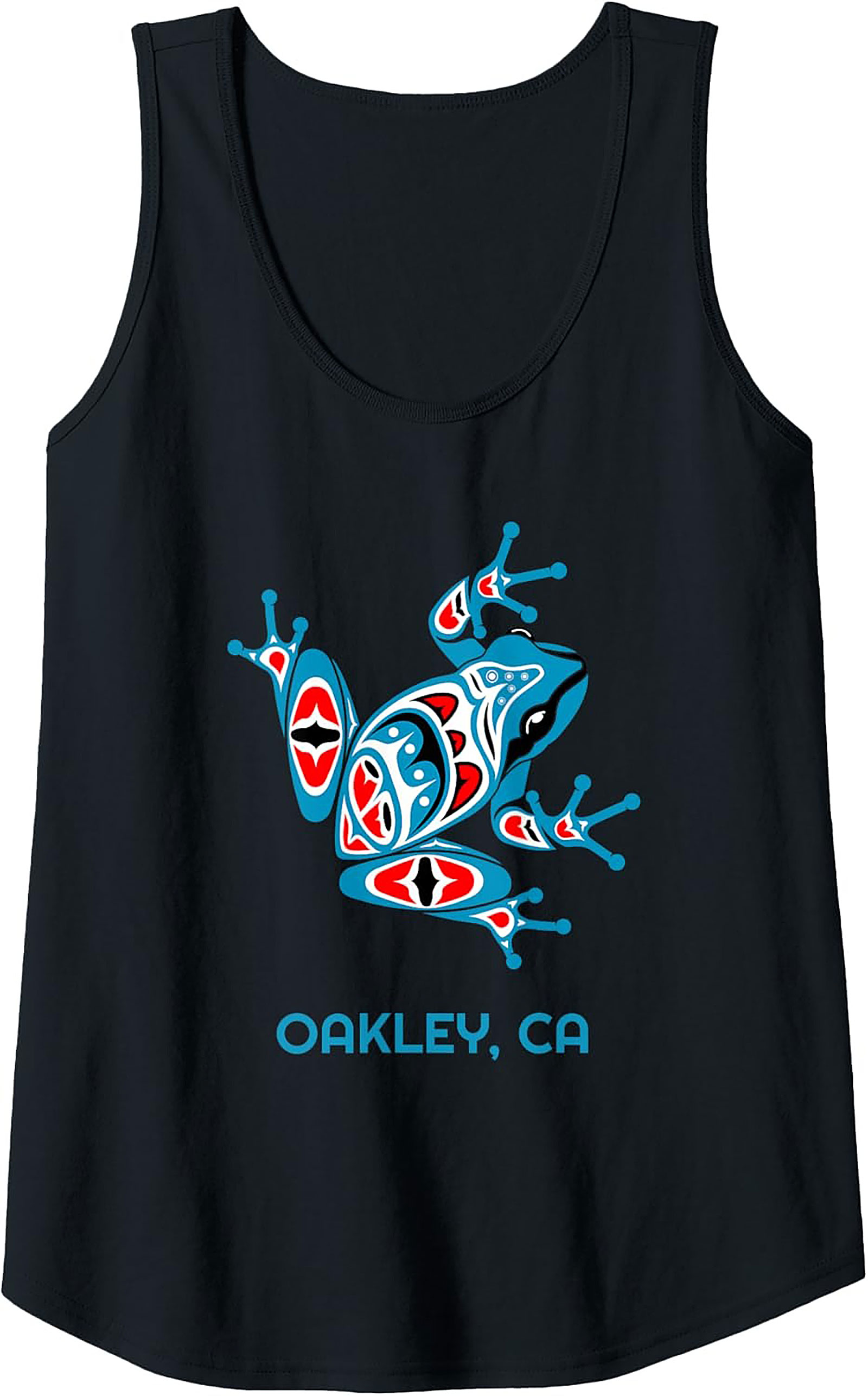 Oakley CA Frog Graphic Tank Top Tribal Sleeveless Shirt