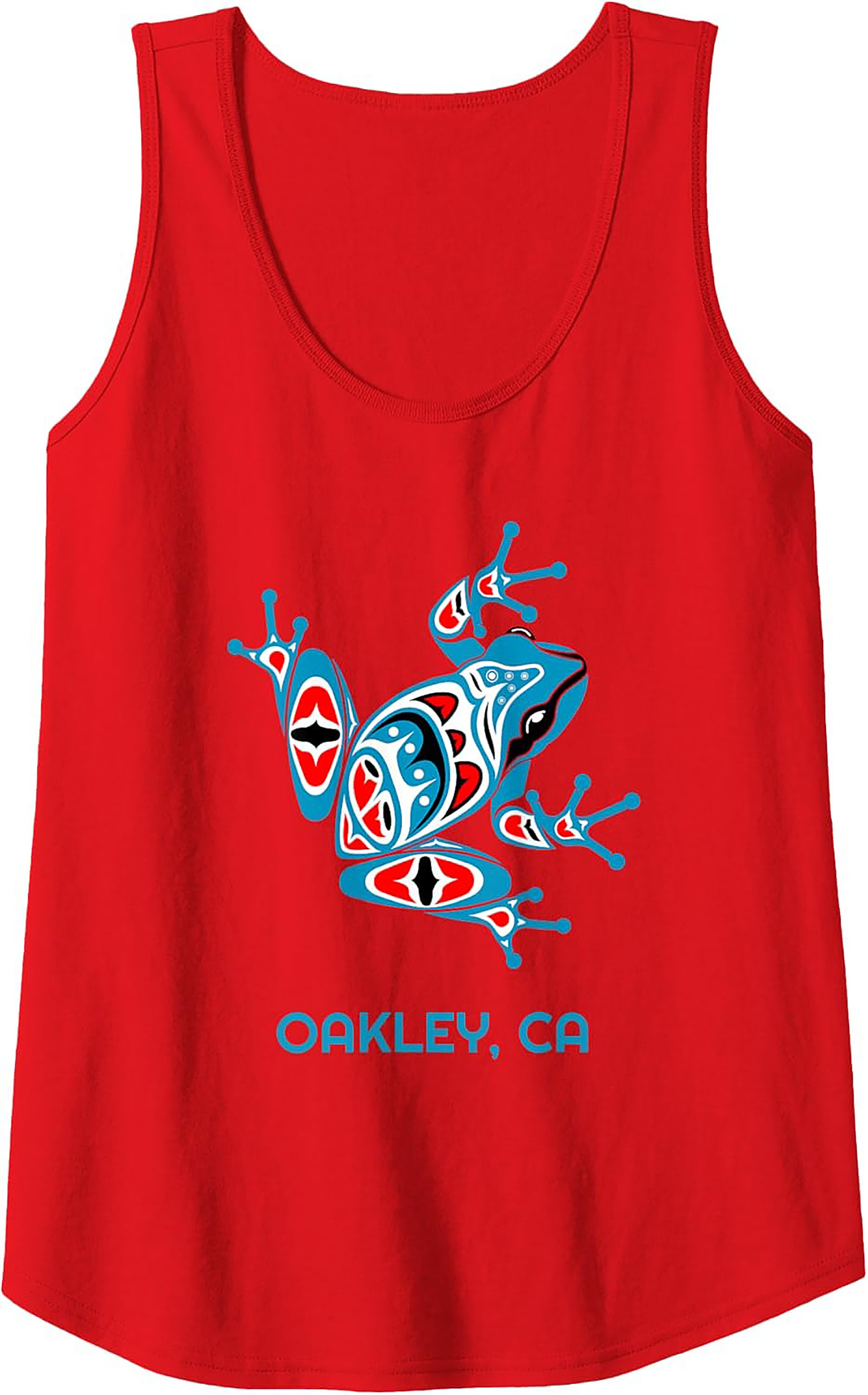 Oakley CA Frog Graphic Tank Top Tribal Sleeveless Shirt