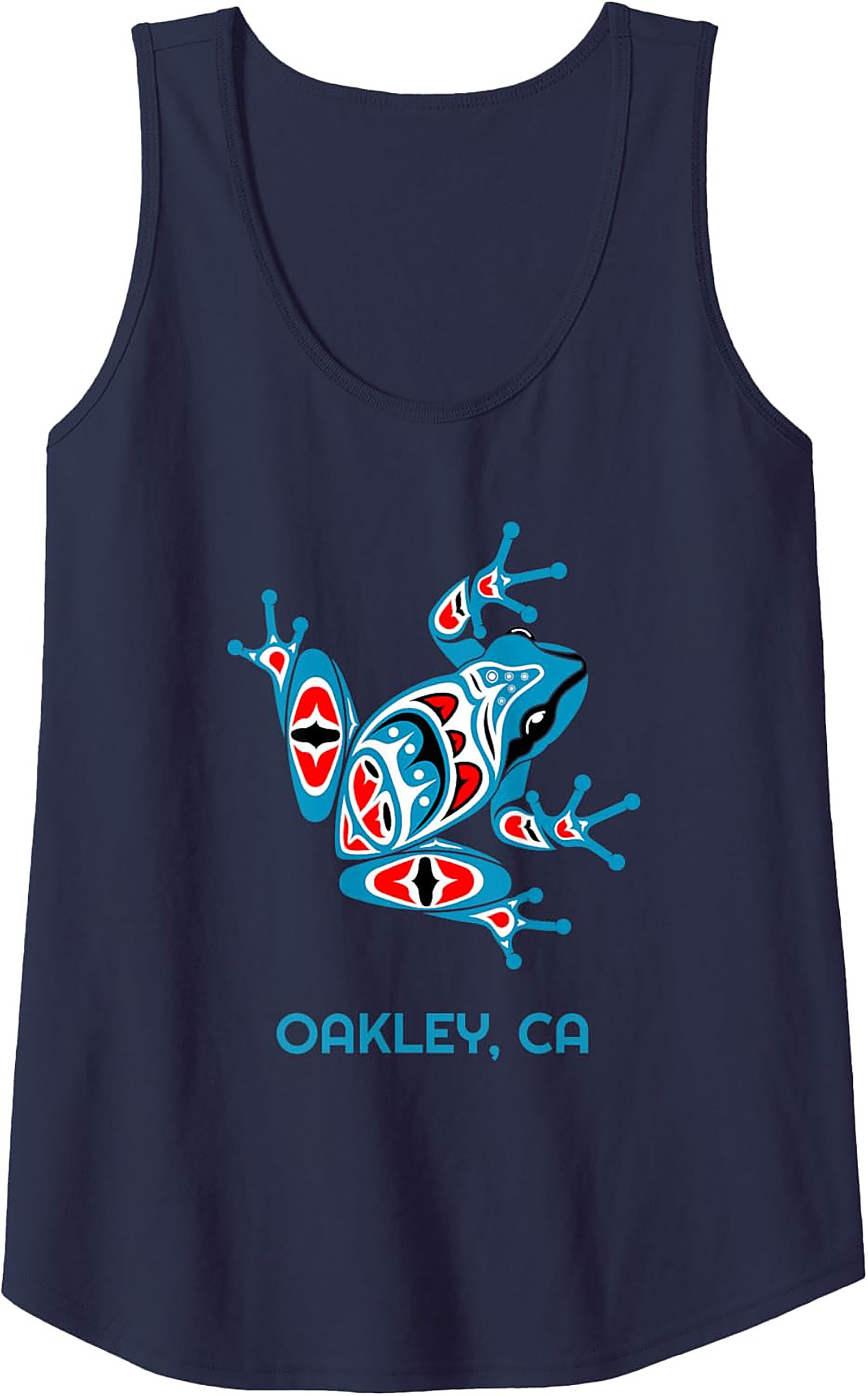 Oakley CA Frog Graphic Tank Top Tribal Sleeveless Shirt