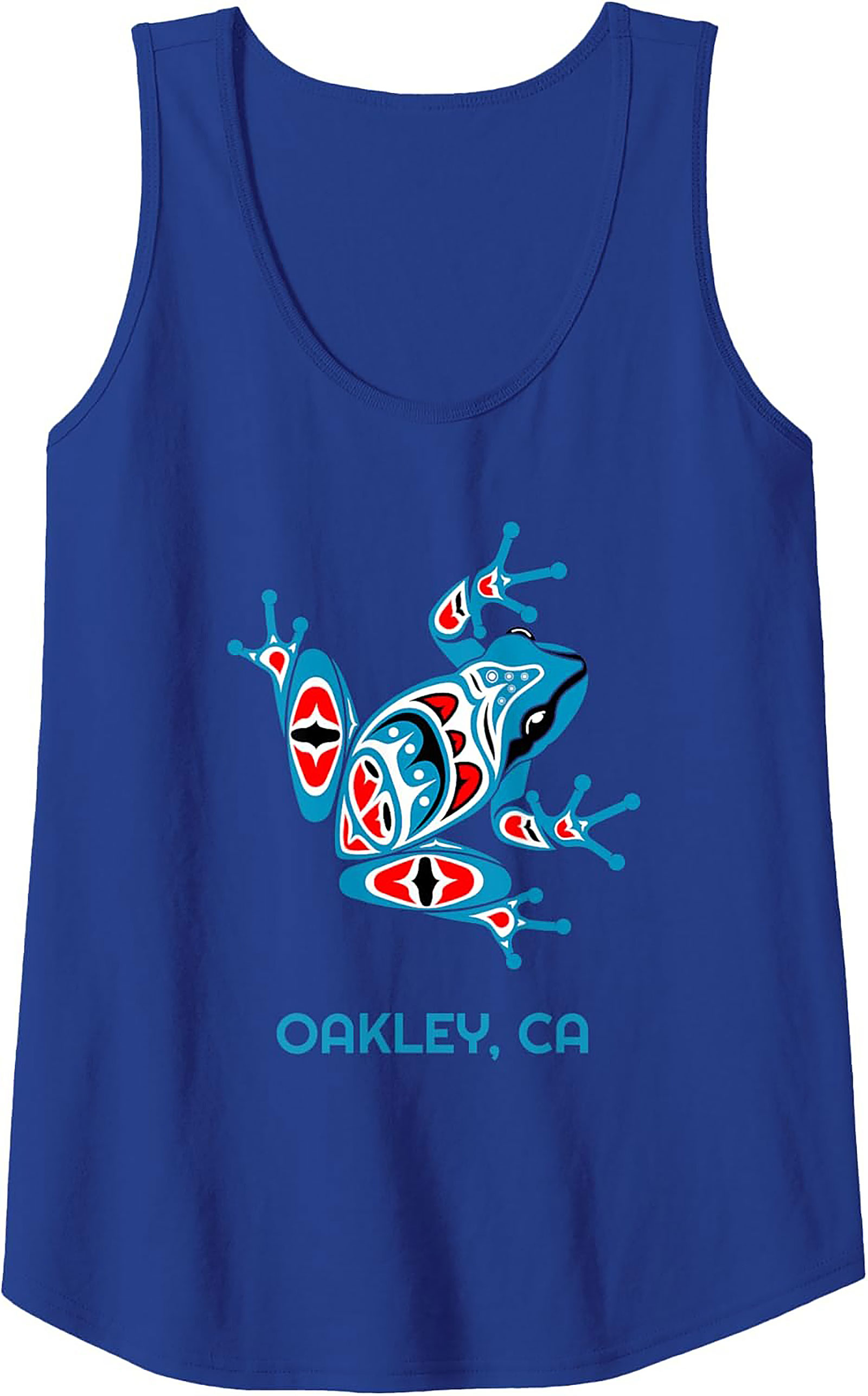 Oakley CA Frog Graphic Tank Top Tribal Sleeveless Shirt