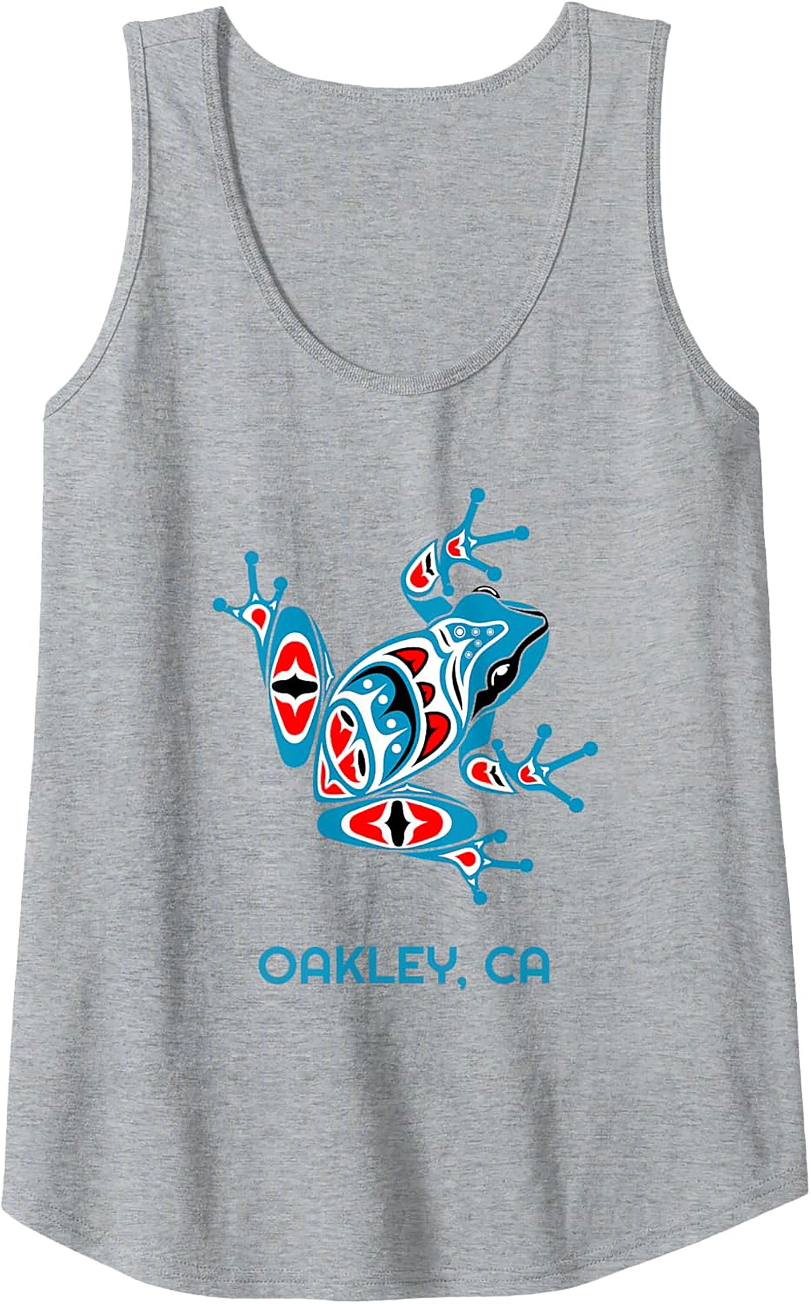 Oakley CA Frog Graphic Tank Top Tribal Sleeveless Shirt