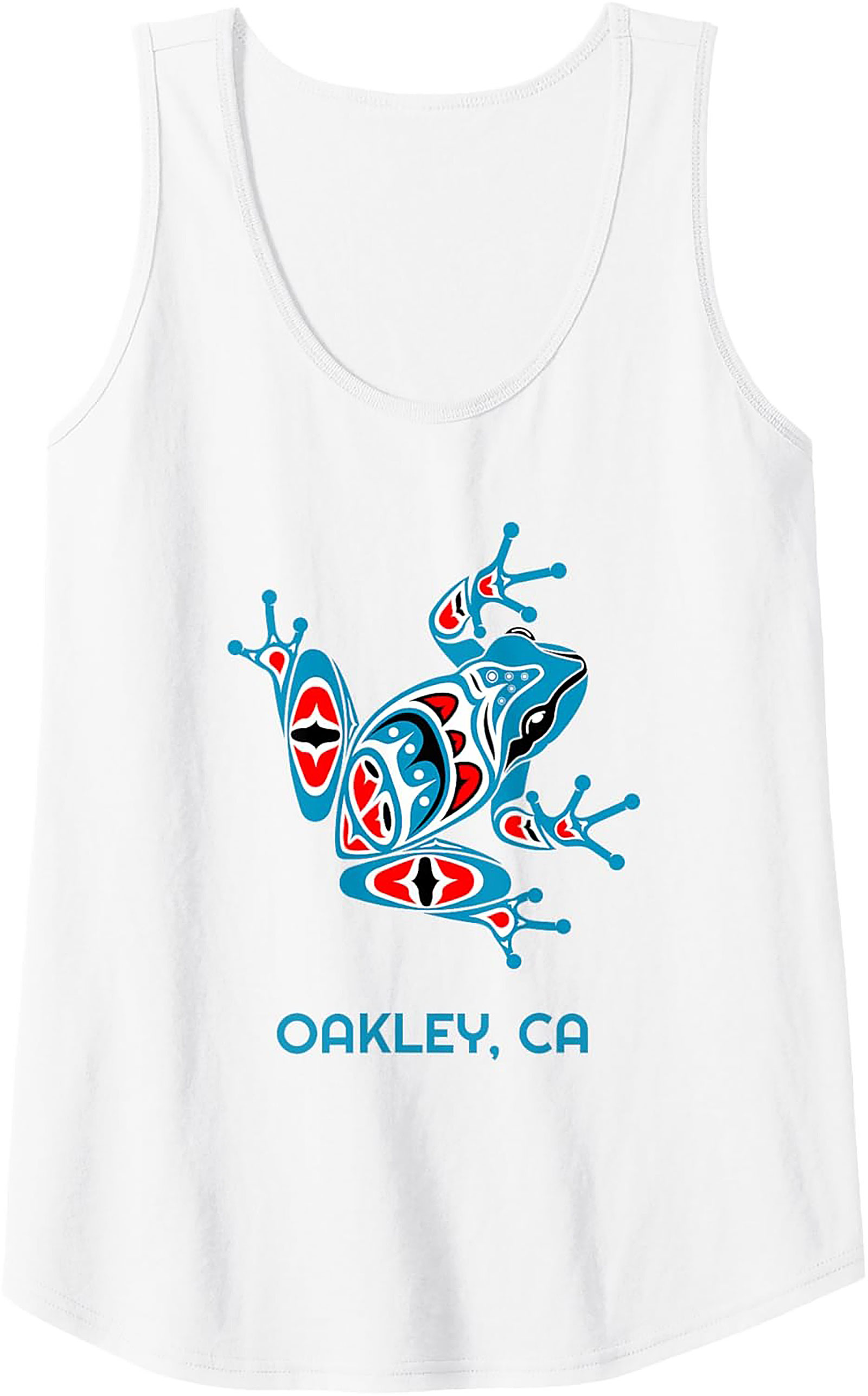 Oakley CA Frog Graphic Tank Top Tribal Sleeveless Shirt