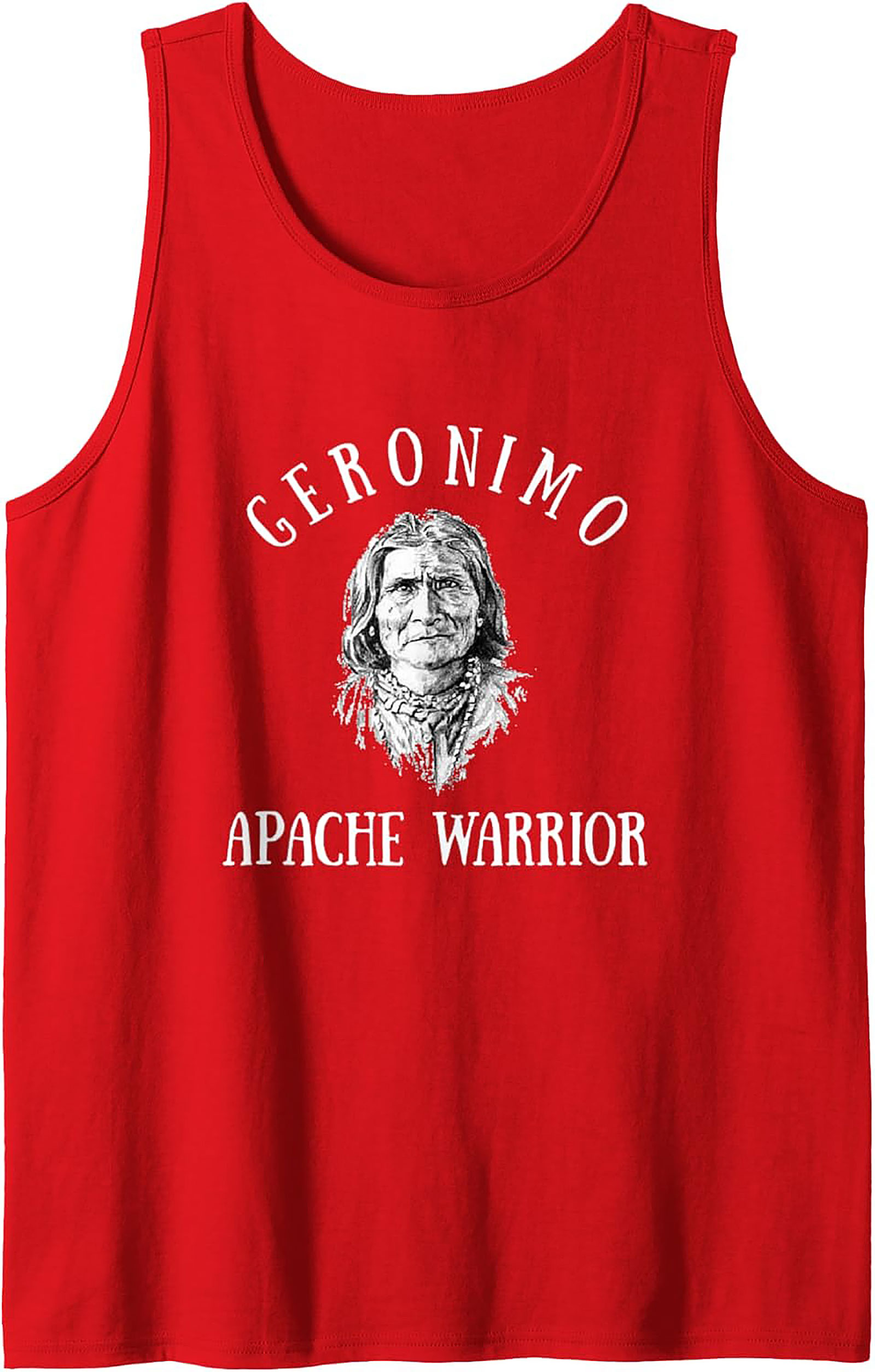 Geronimo Apache Warrior Tank Top Historical Graphic