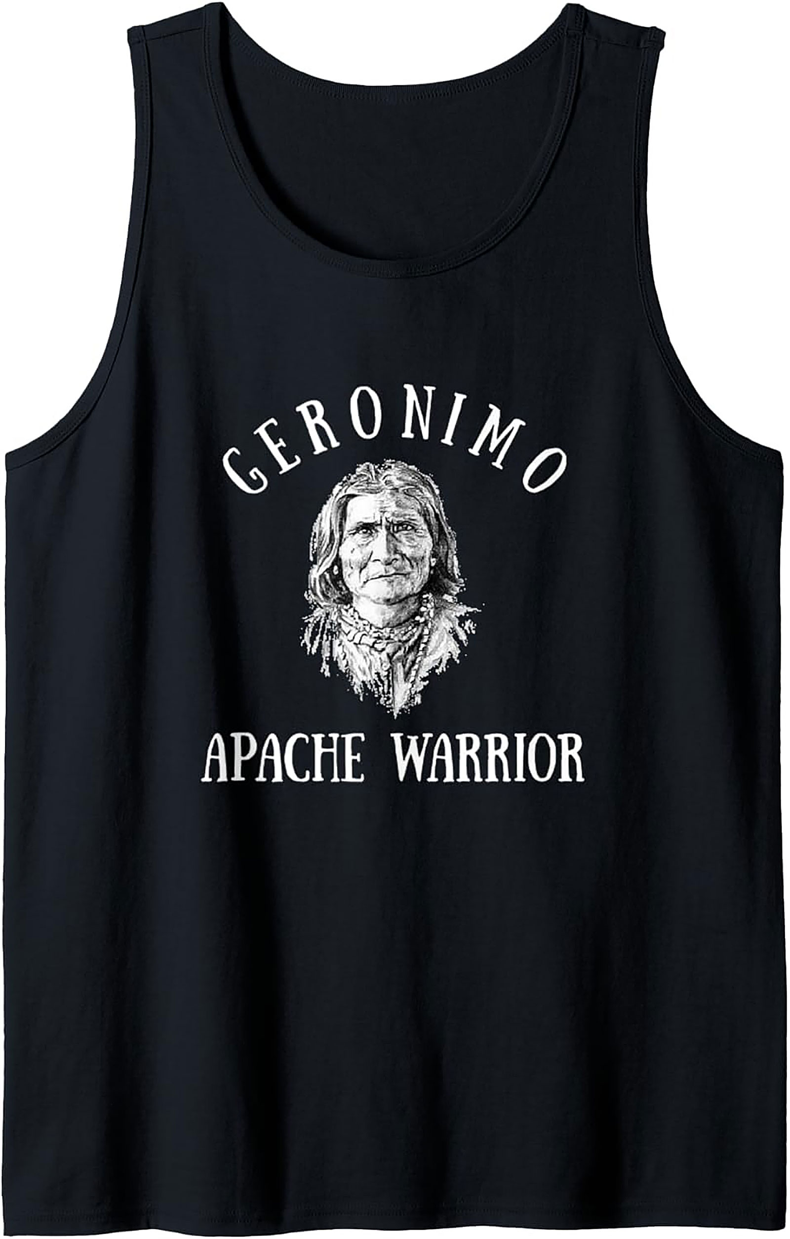Geronimo Apache Warrior Tank Top Historical Graphic