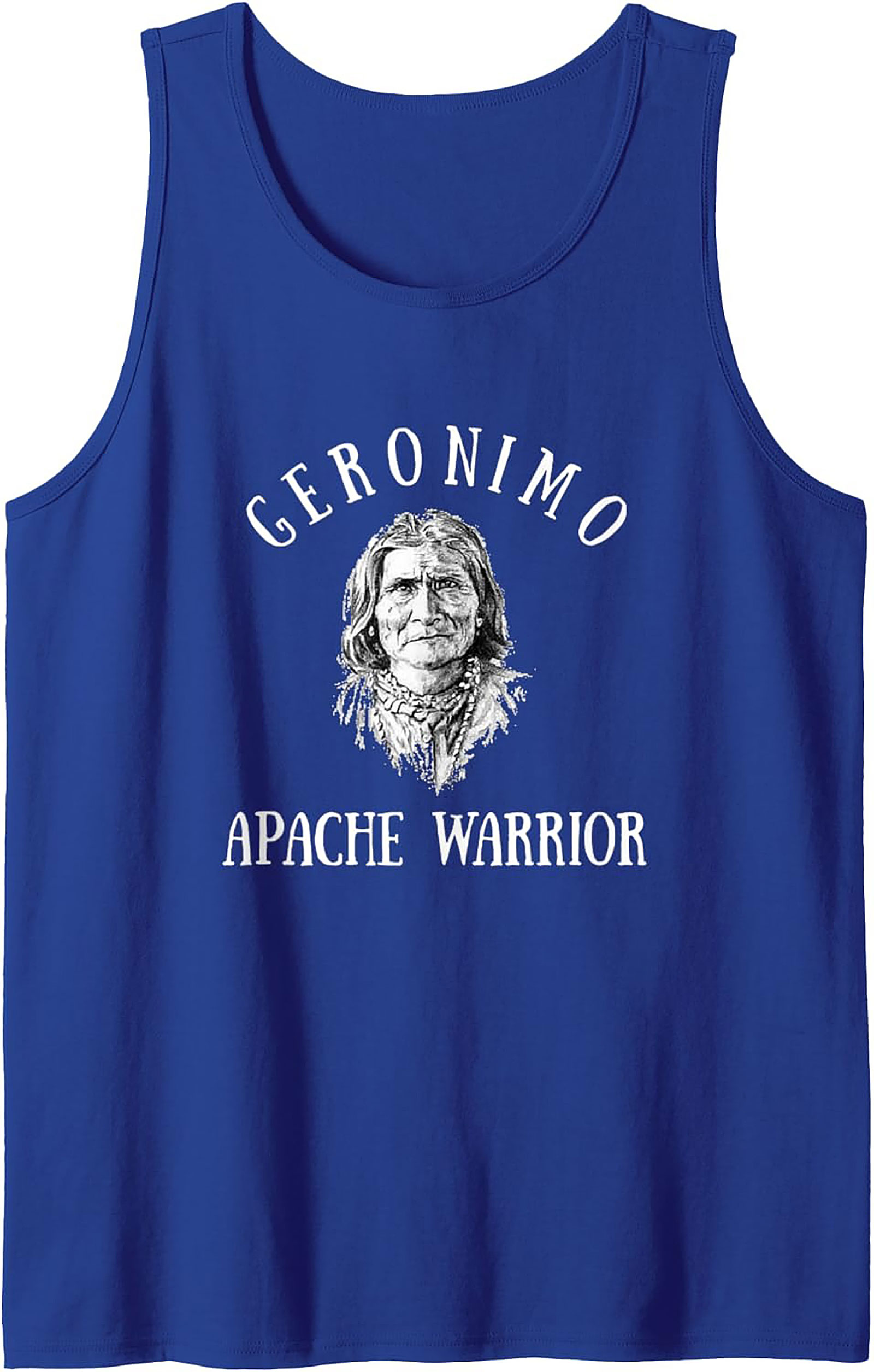 Geronimo Apache Warrior Tank Top Historical Graphic
