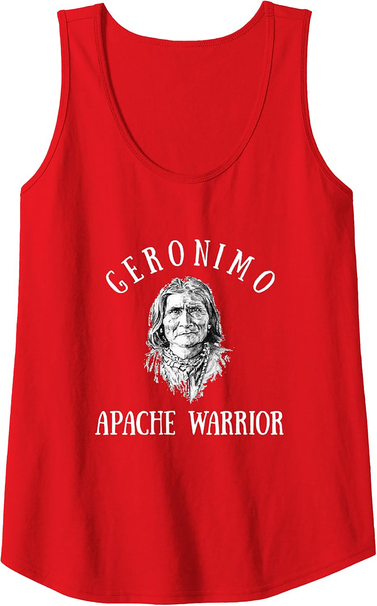 Geronimo Apache Warrior Tank Top Historical Graphic