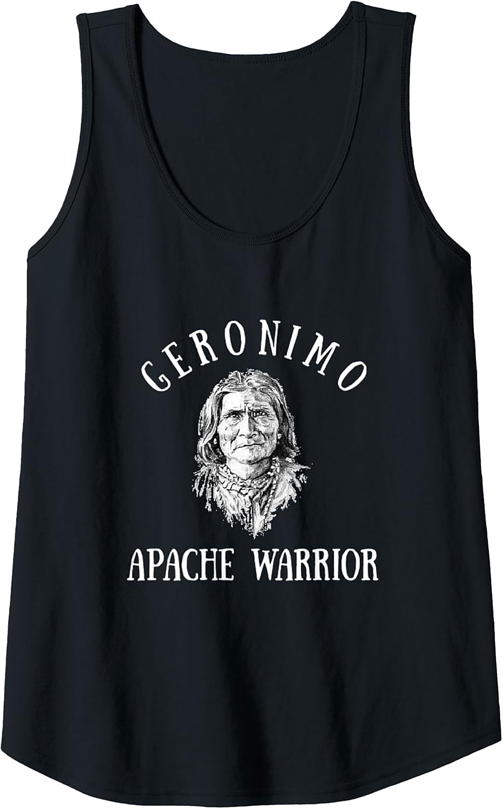 Geronimo Apache Warrior Tank Top Historical Graphic