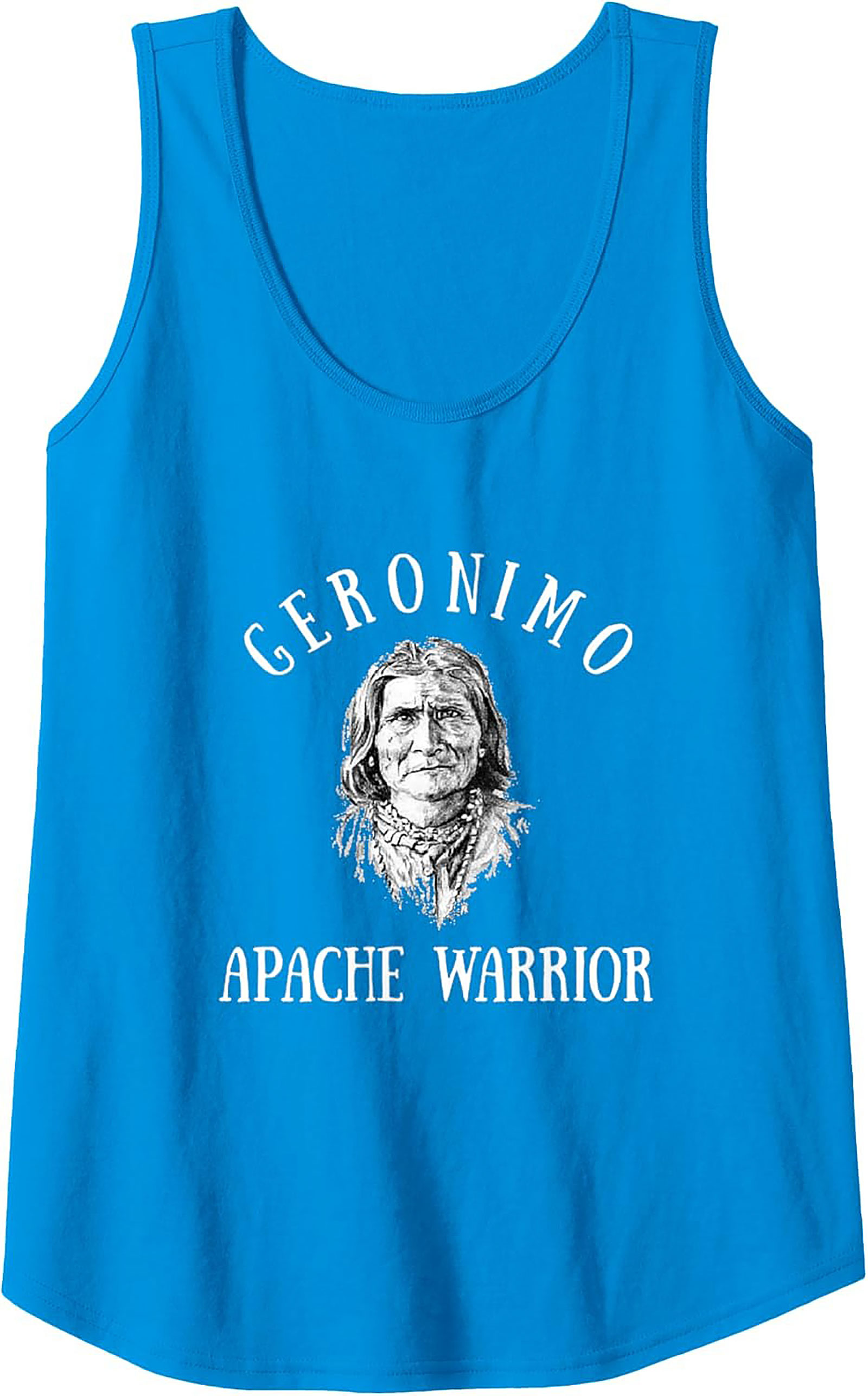 Geronimo Apache Warrior Tank Top Historical Graphic