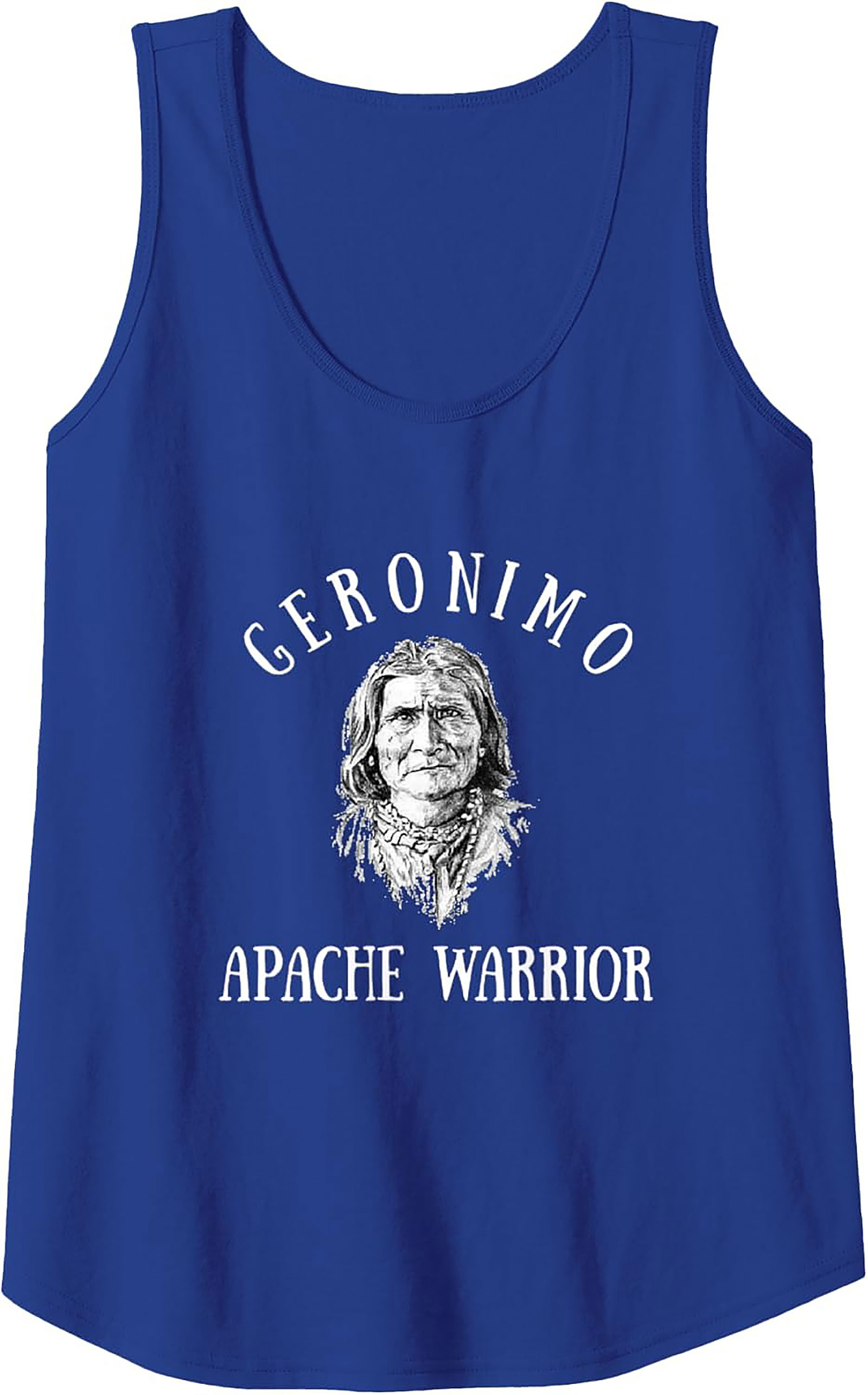Geronimo Apache Warrior Tank Top Historical Graphic