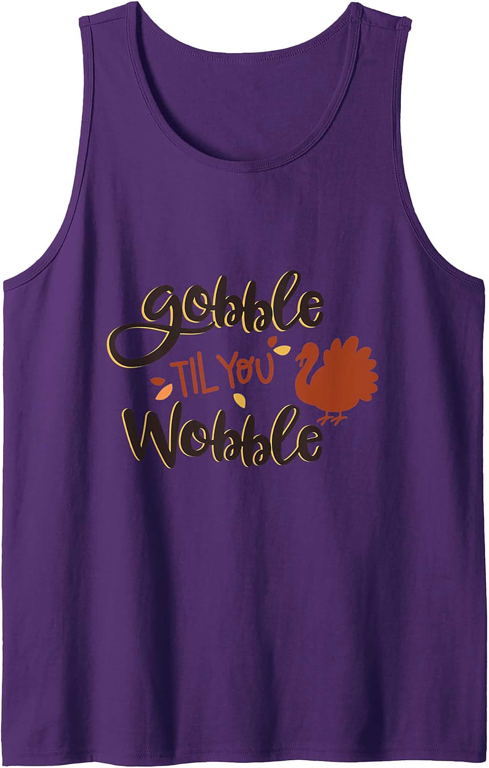 Gobble Til You Wobble Thanksgiving Graphic Tank | Funny Tee