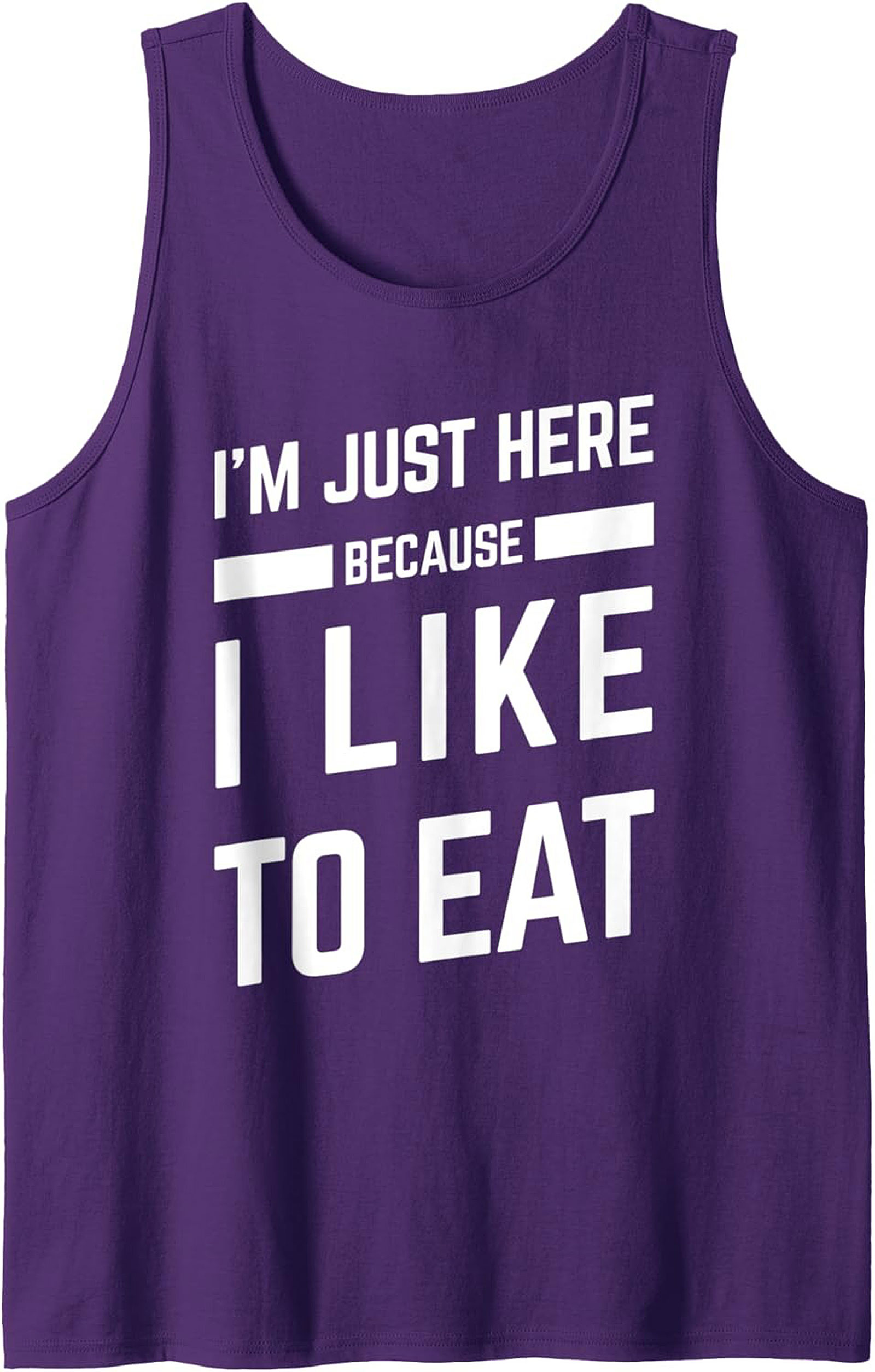 Funny Foodie Graphic Tank Top I Like to Eat Unisex Sleeveless Shirt