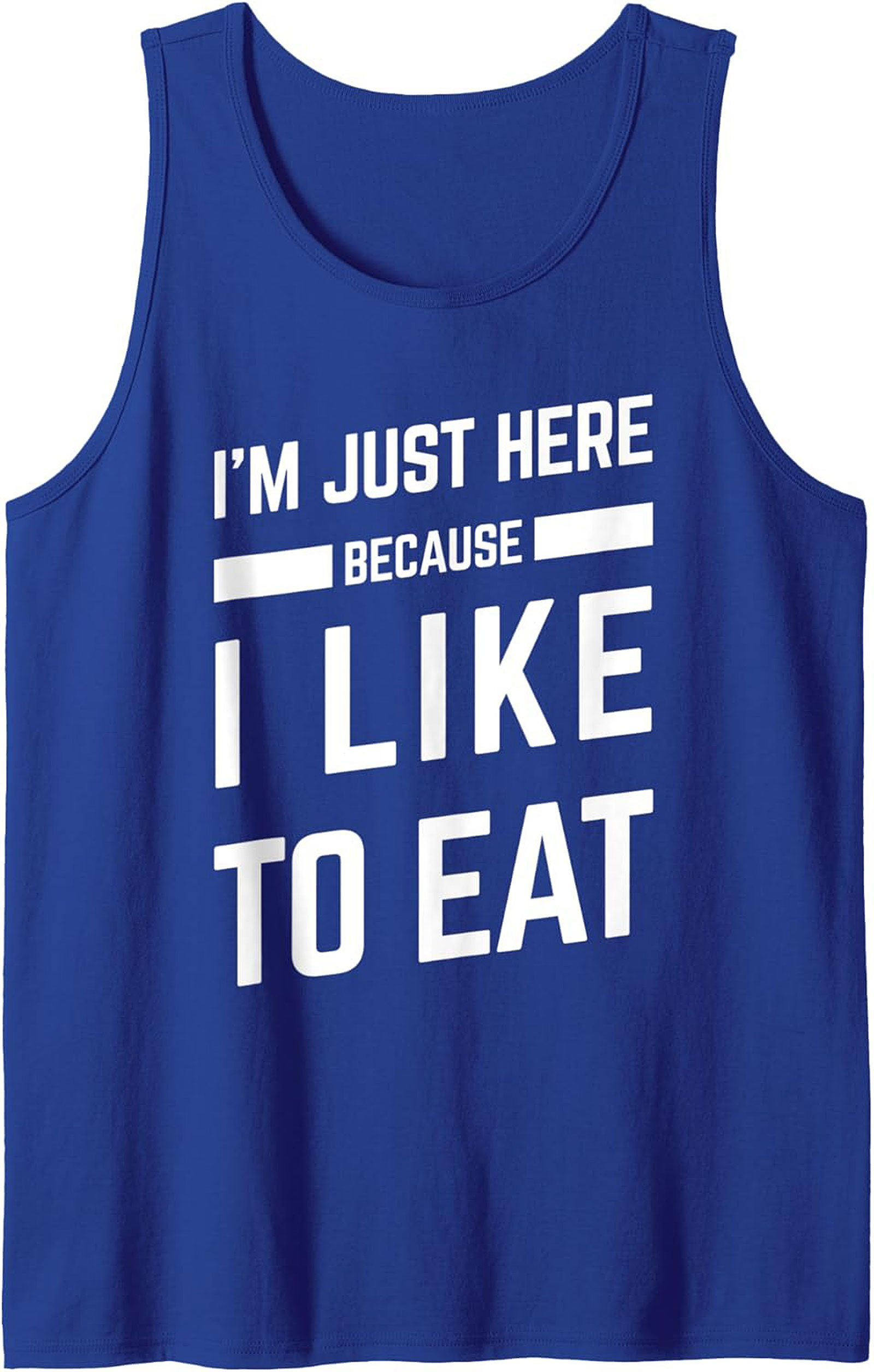 Funny Foodie Graphic Tank Top I Like to Eat Unisex Sleeveless Shirt