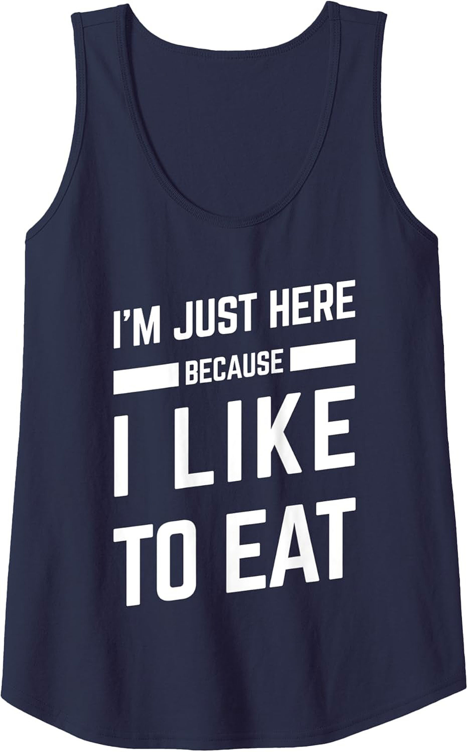 Funny Foodie Graphic Tank Top I Like to Eat Unisex Sleeveless Shirt