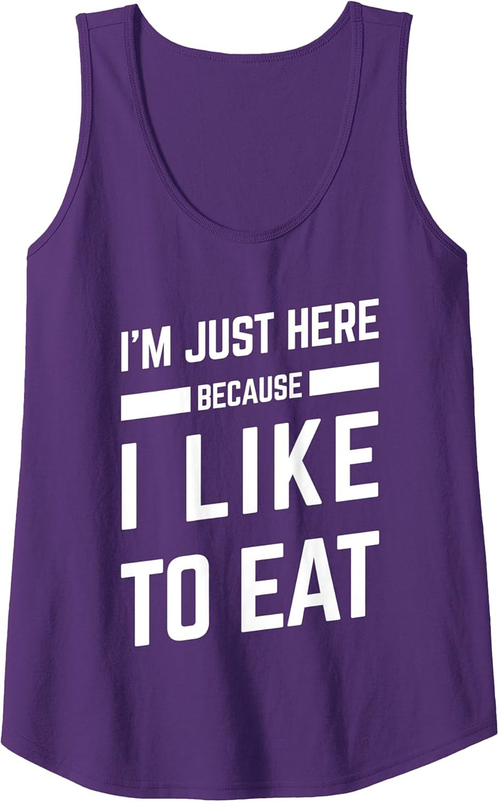 Funny Foodie Graphic Tank Top I Like to Eat Unisex Sleeveless Shirt