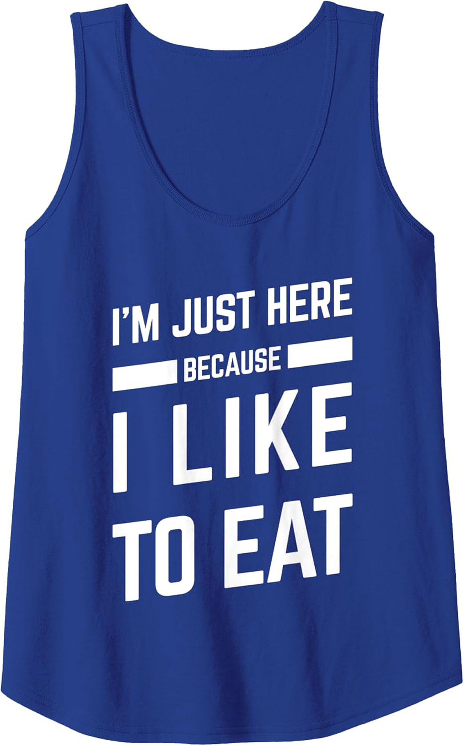 Funny Foodie Graphic Tank Top I Like to Eat Unisex Sleeveless Shirt