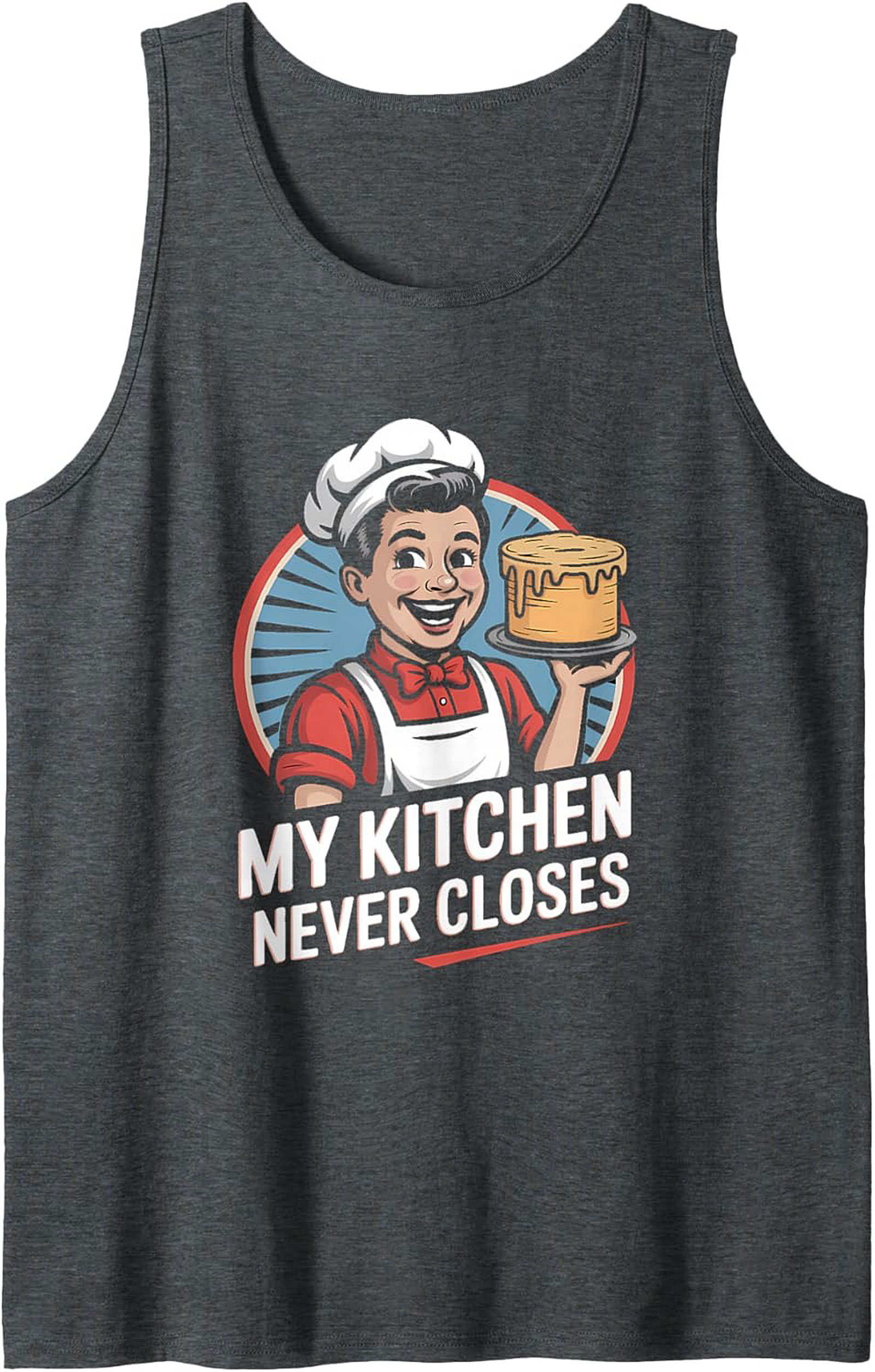 Retro Chef Culinary Graphic Tank Baker Sleeveless Shirt
