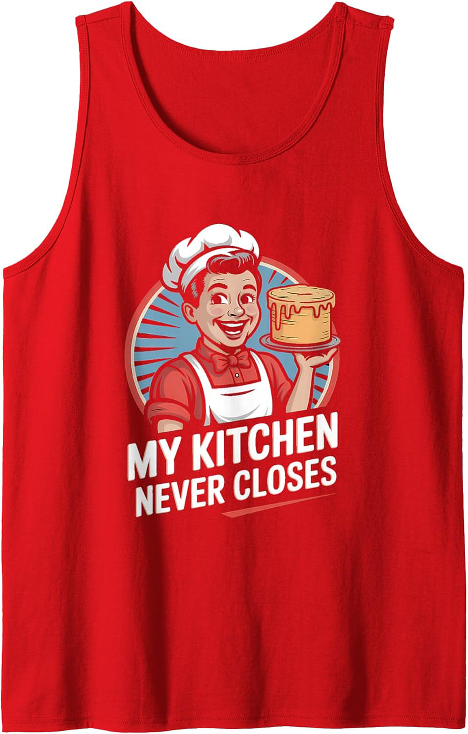 Retro Chef Culinary Graphic Tank Baker Sleeveless Shirt