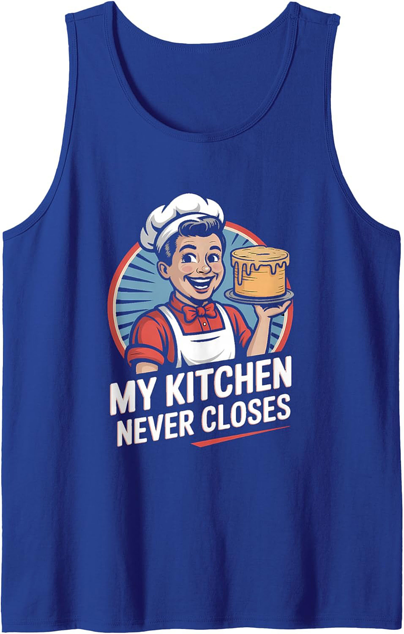 Retro Chef Culinary Graphic Tank Baker Sleeveless Shirt