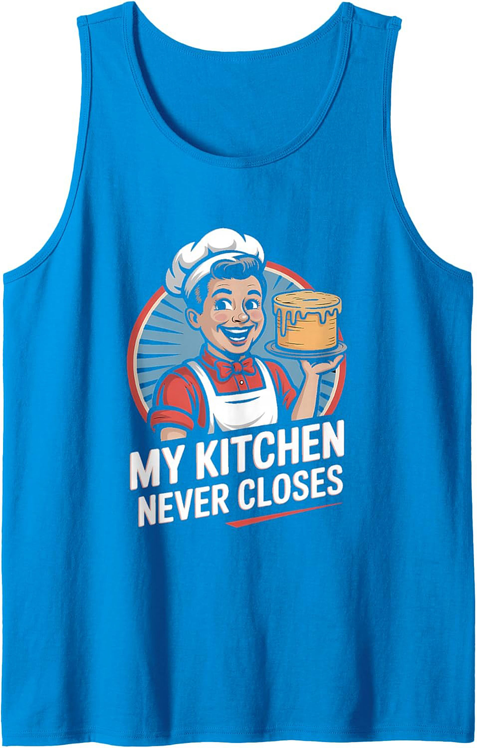 Retro Chef Culinary Graphic Tank Baker Sleeveless Shirt