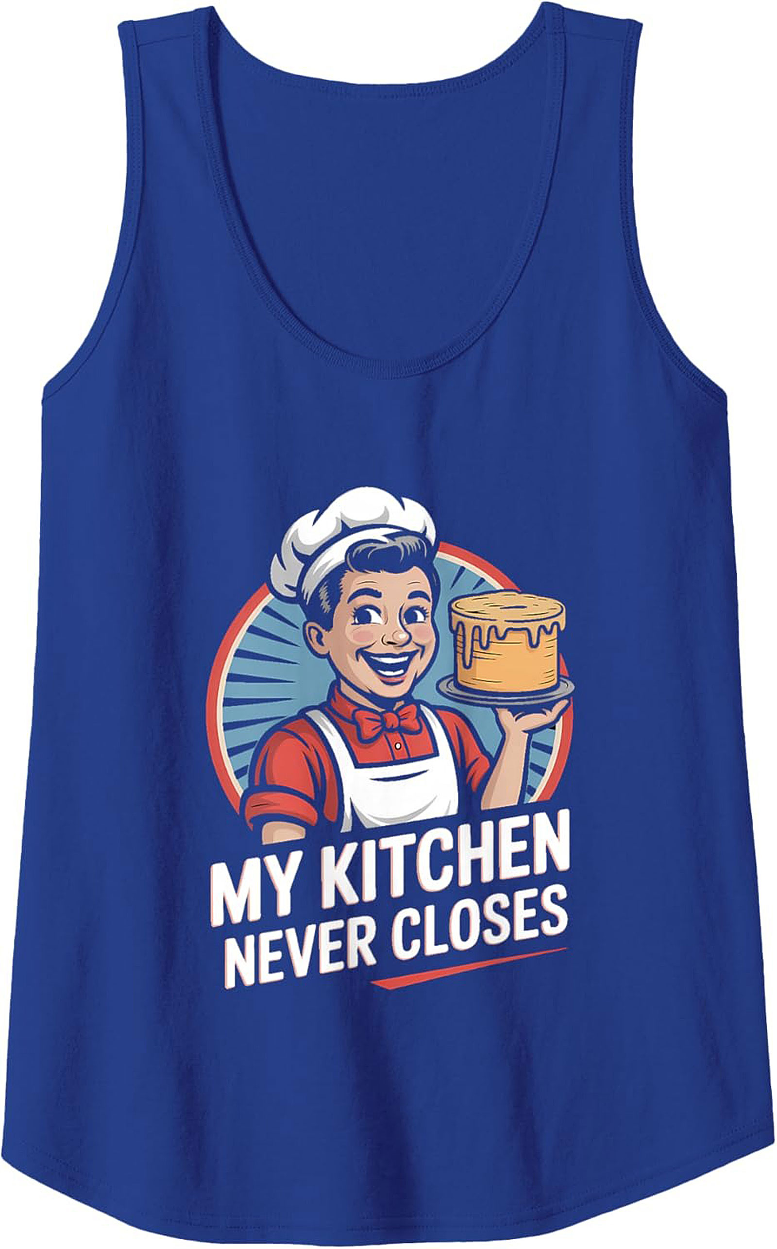 Retro Chef Culinary Graphic Tank Baker Sleeveless Shirt