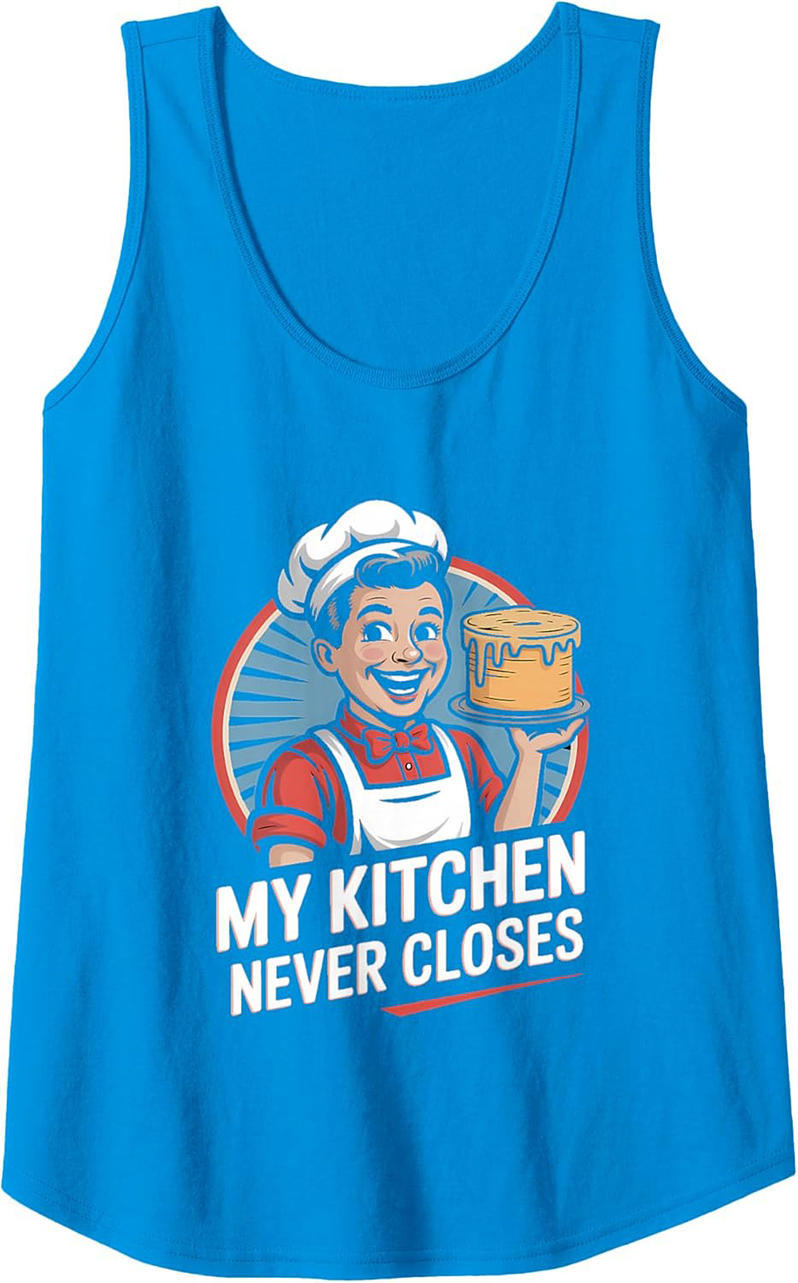 Retro Chef Culinary Graphic Tank Baker Sleeveless Shirt