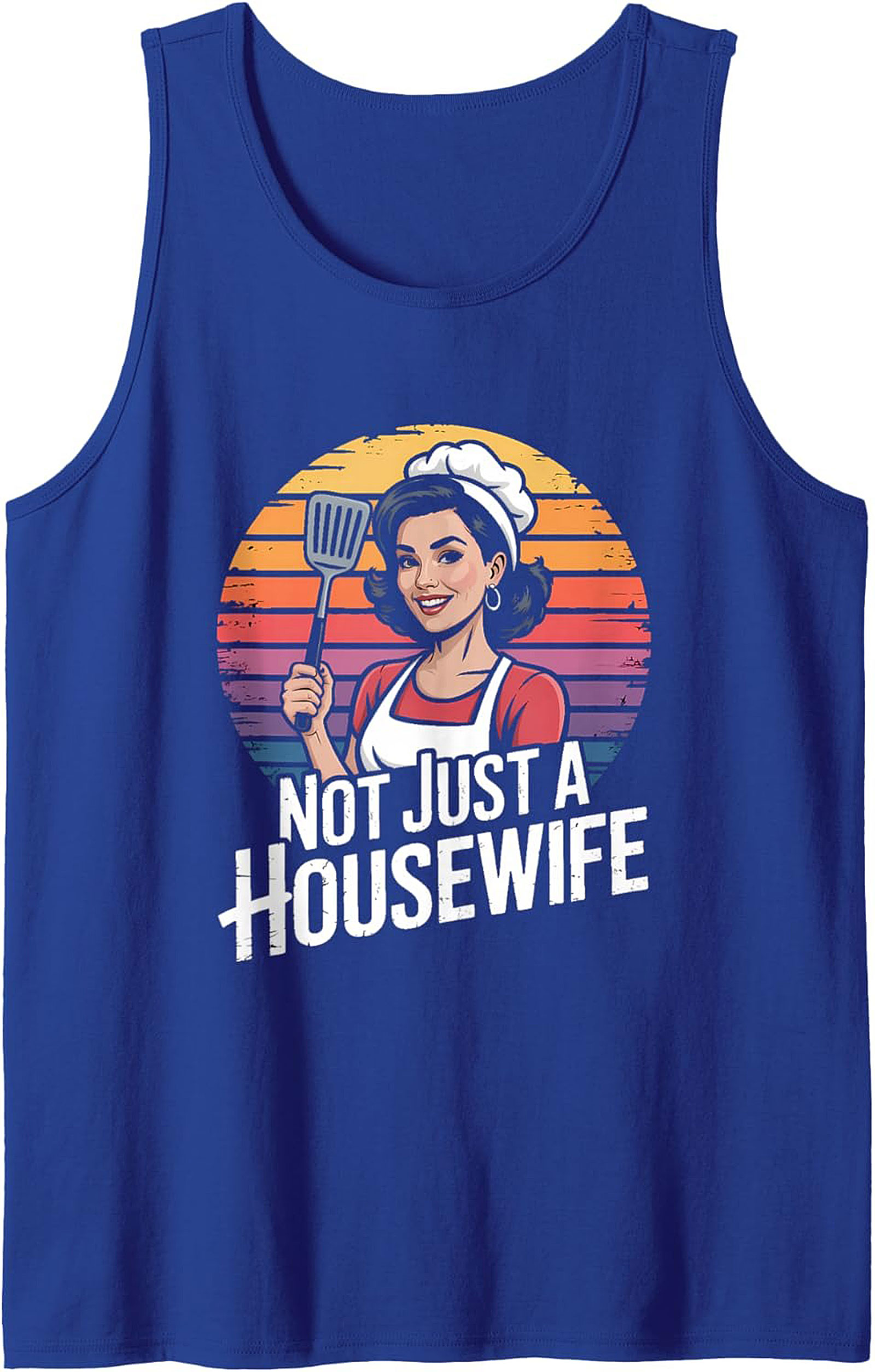 Empowering Retro Housewife Graphic Tank  Vintage Sleeveless Shirt