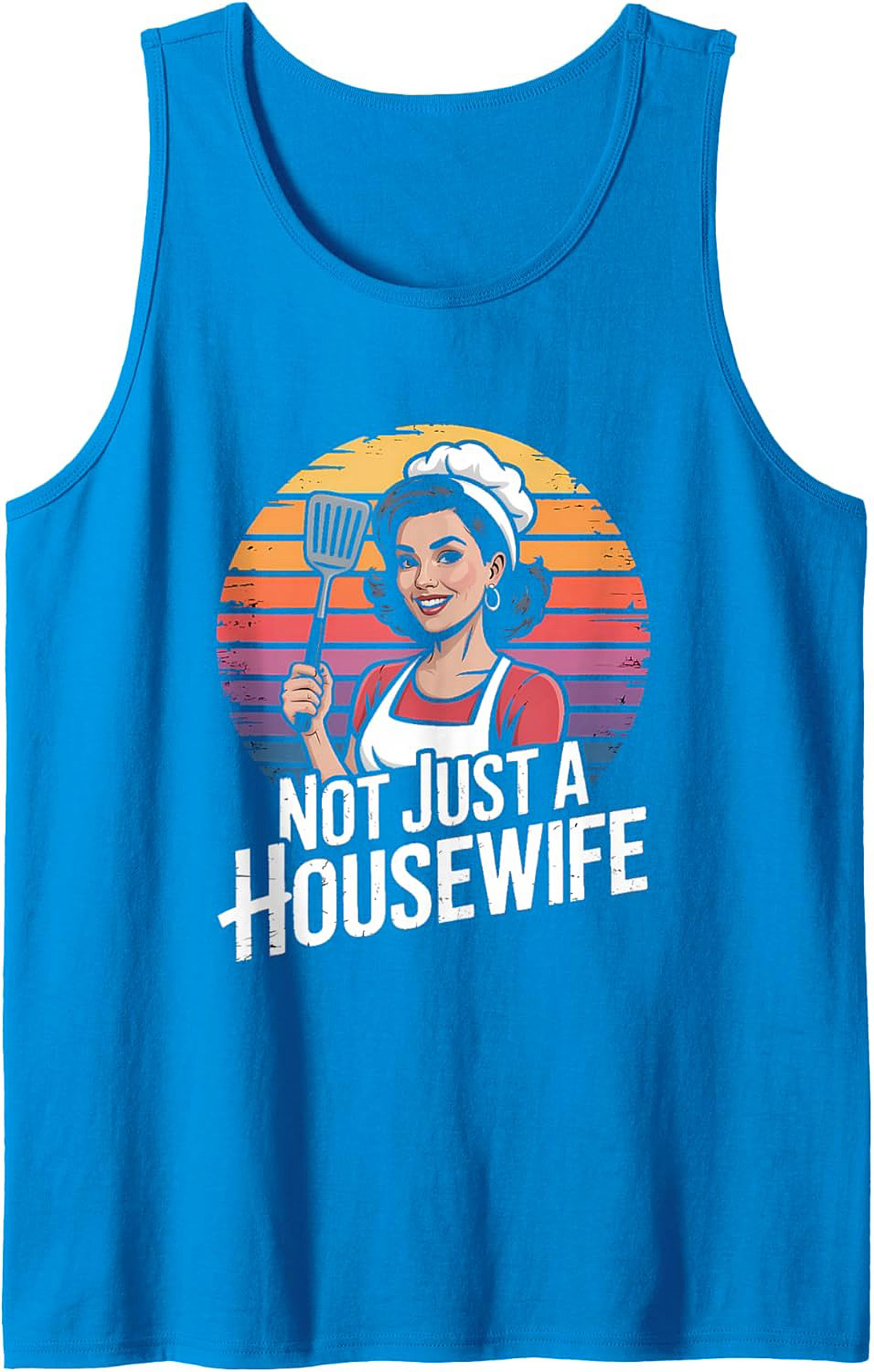 Empowering Retro Housewife Graphic Tank  Vintage Sleeveless Shirt