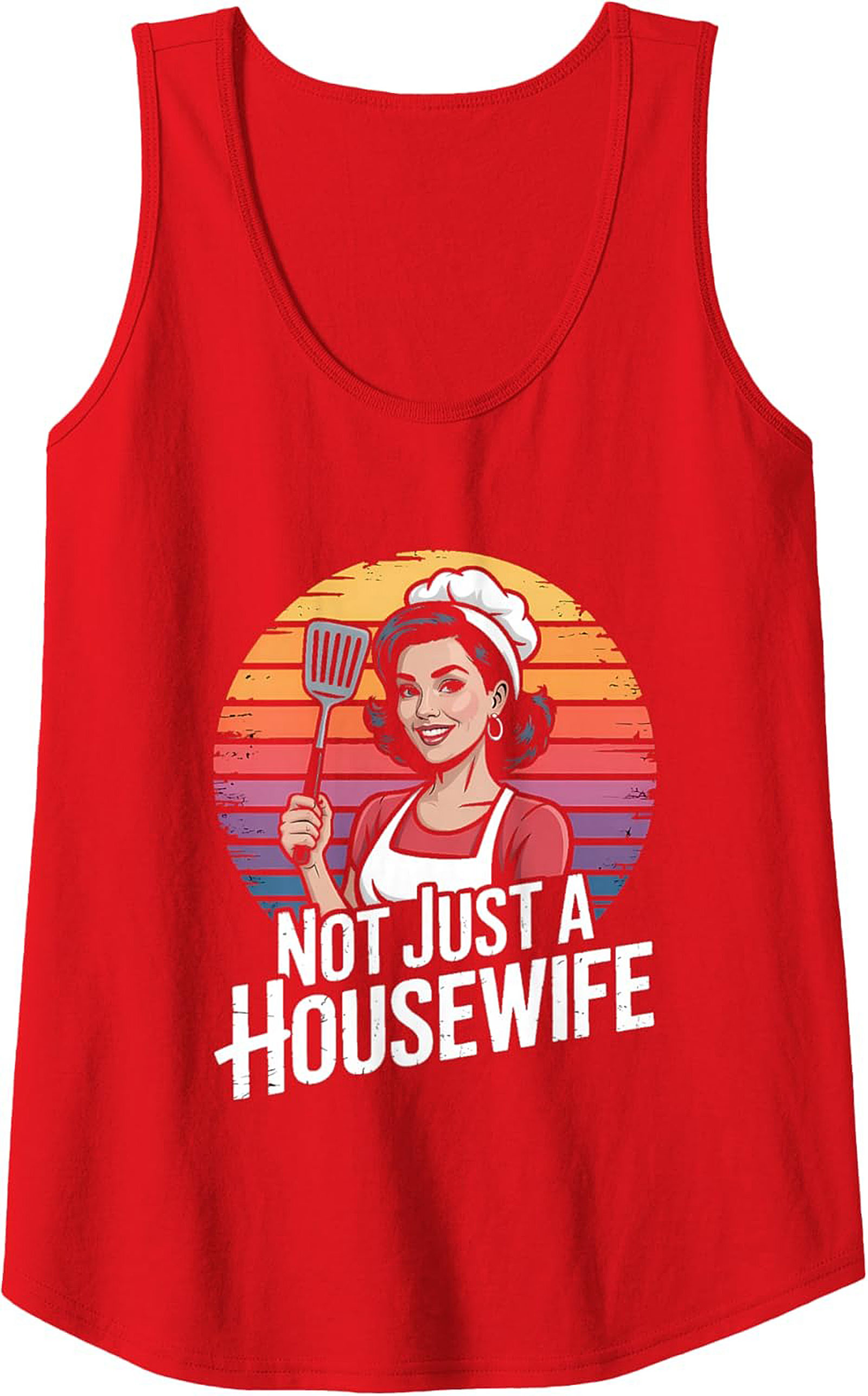 Empowering Retro Housewife Graphic Tank  Vintage Sleeveless Shirt