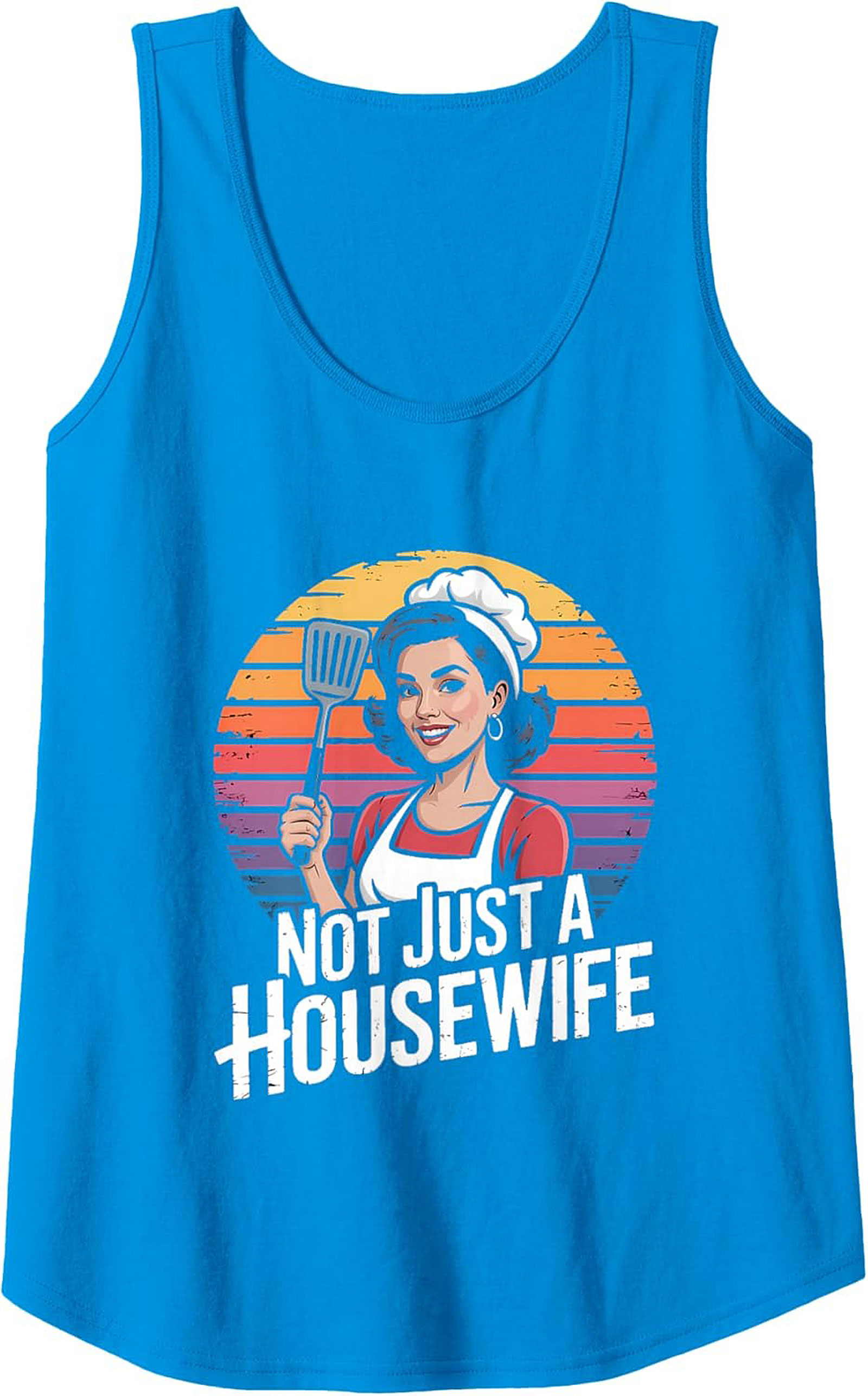 Empowering Retro Housewife Graphic Tank  Vintage Sleeveless Shirt