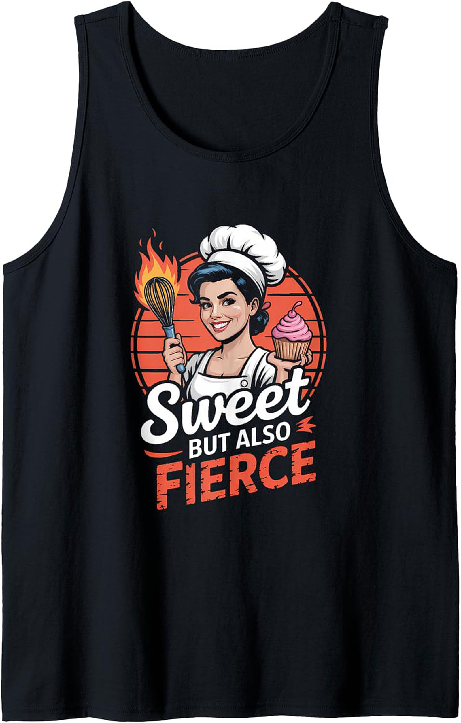 Fierce Baker Graphic Tank Top Sweet & Sizzling