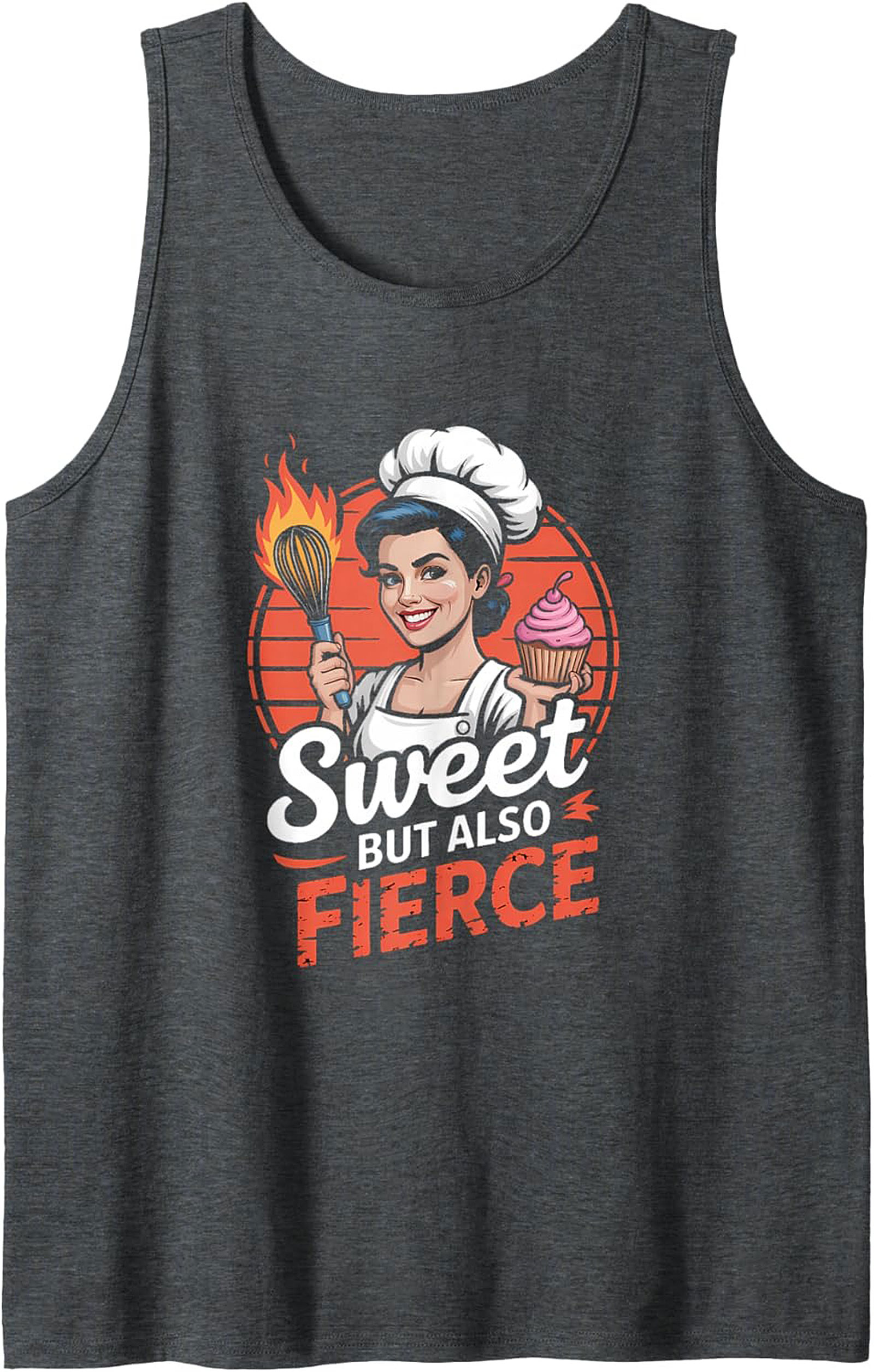Fierce Baker Graphic Tank Top Sweet & Sizzling
