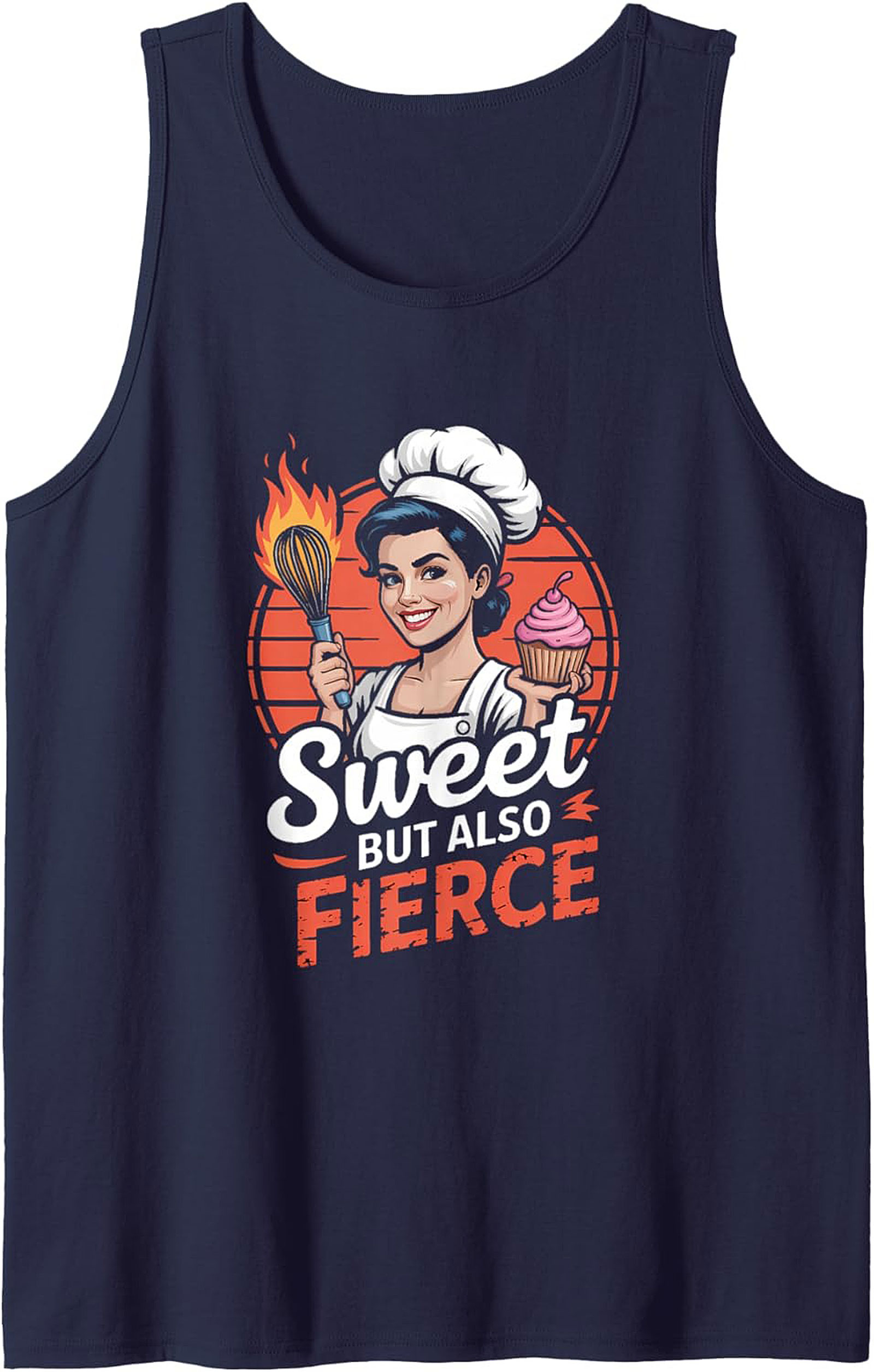 Fierce Baker Graphic Tank Top Sweet & Sizzling