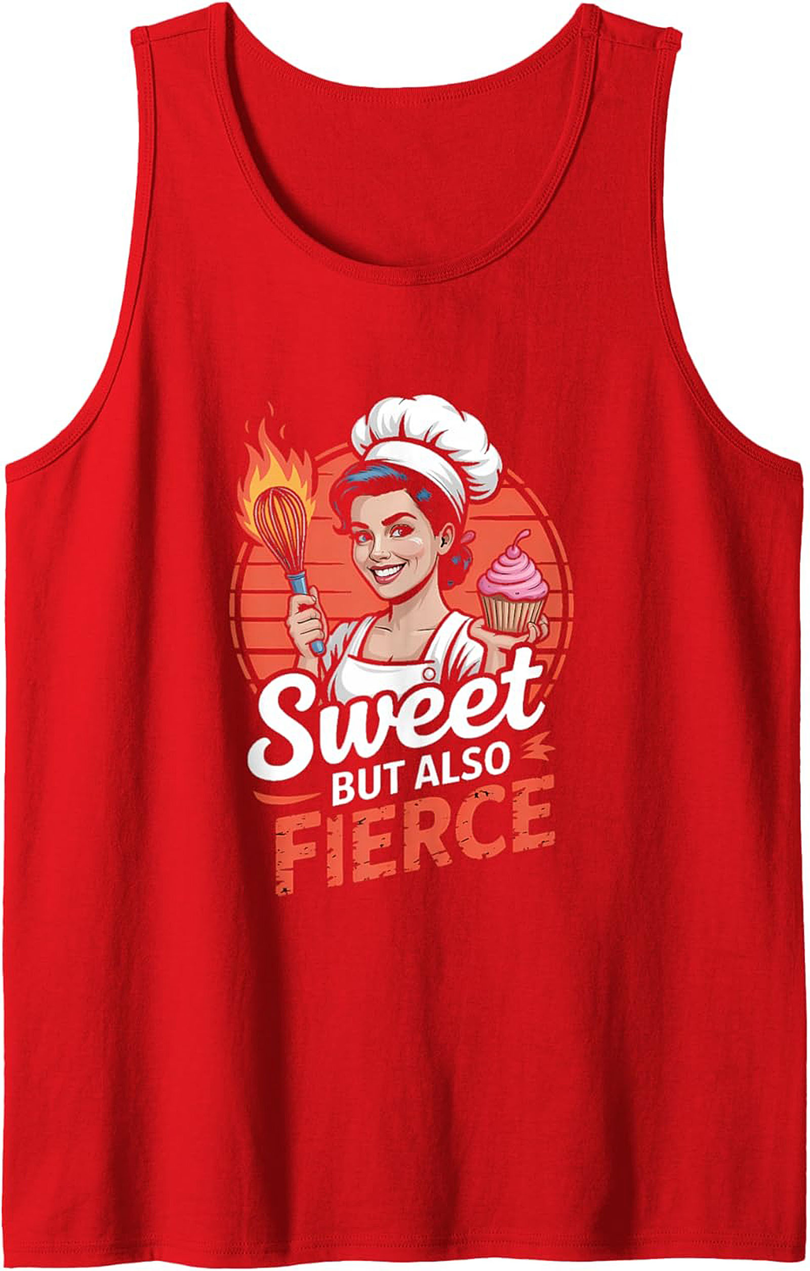Fierce Baker Graphic Tank Top Sweet & Sizzling