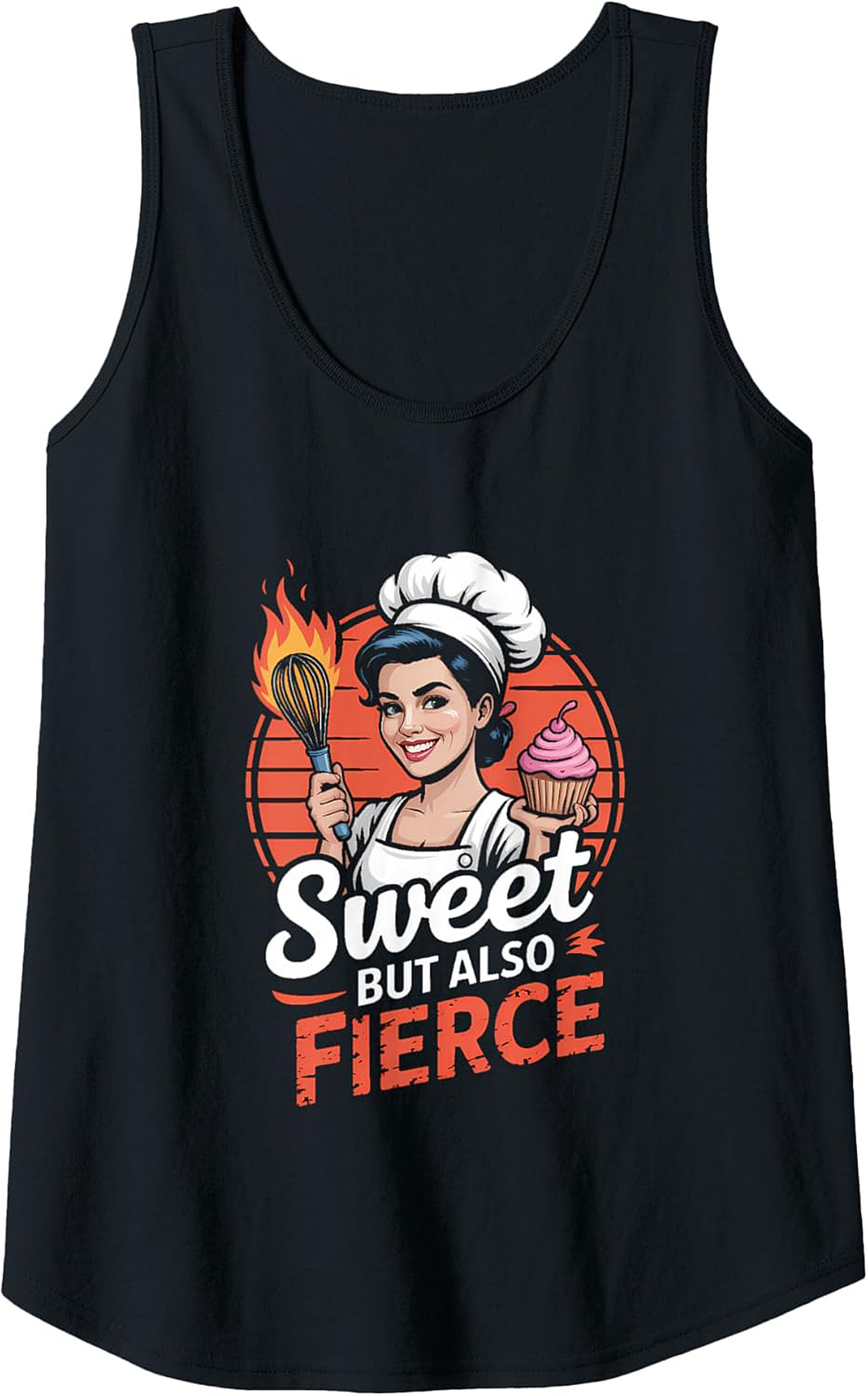 Fierce Baker Graphic Tank Top Sweet & Sizzling