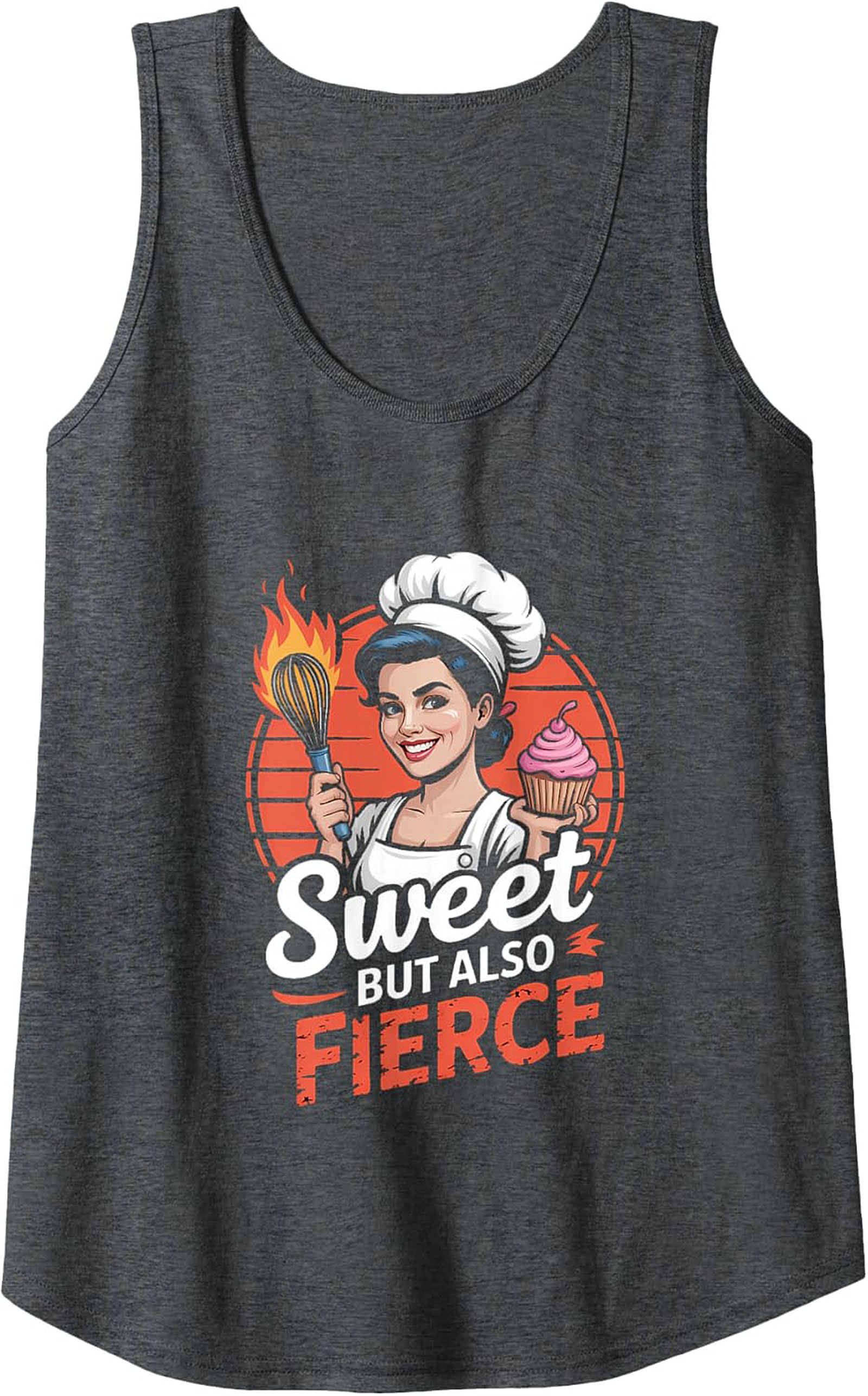 Fierce Baker Graphic Tank Top Sweet & Sizzling