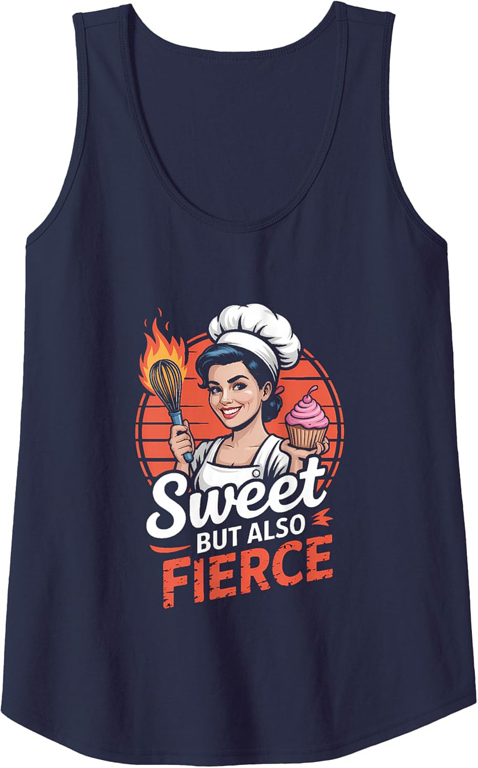 Fierce Baker Graphic Tank Top Sweet & Sizzling