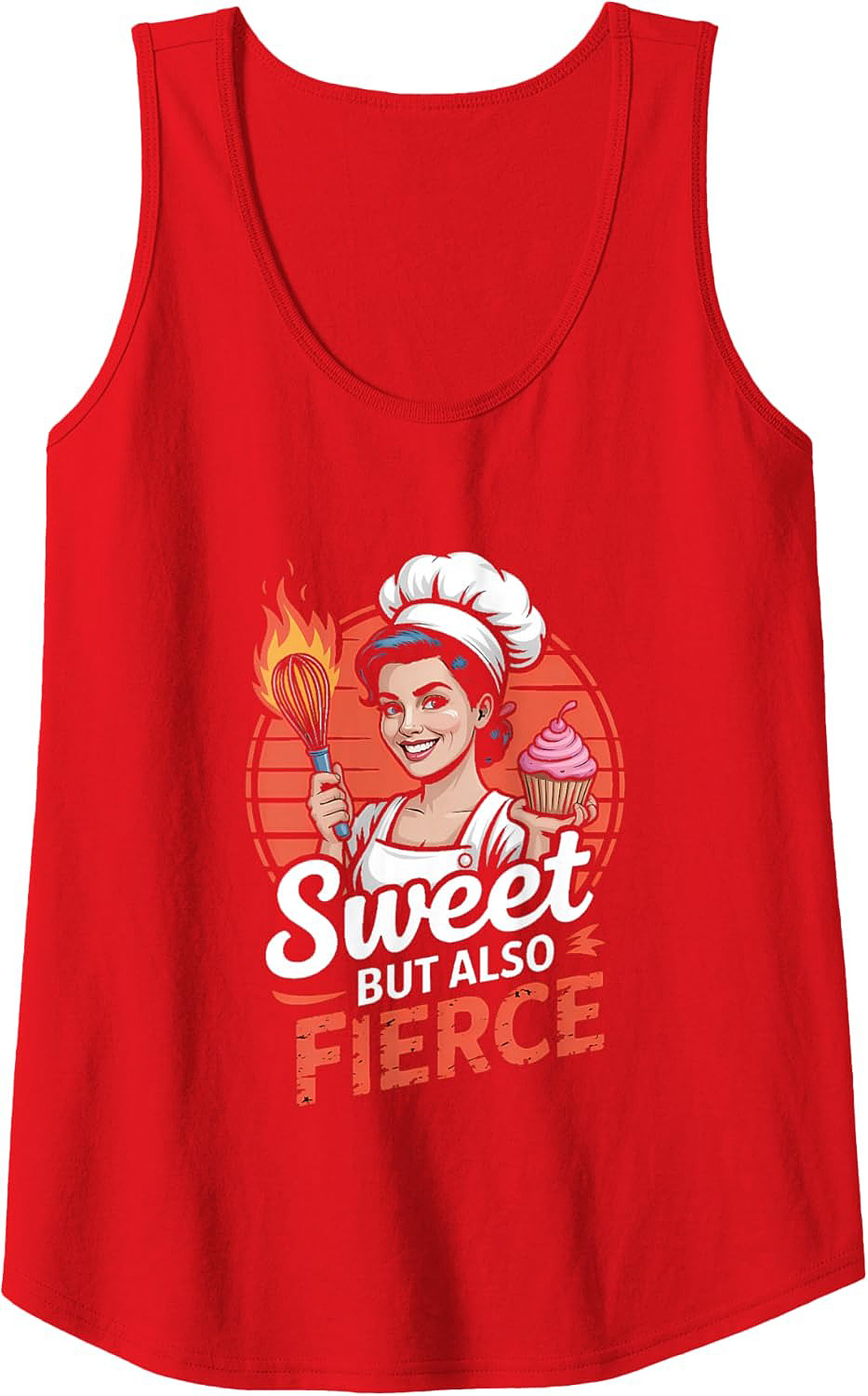 Fierce Baker Graphic Tank Top Sweet & Sizzling