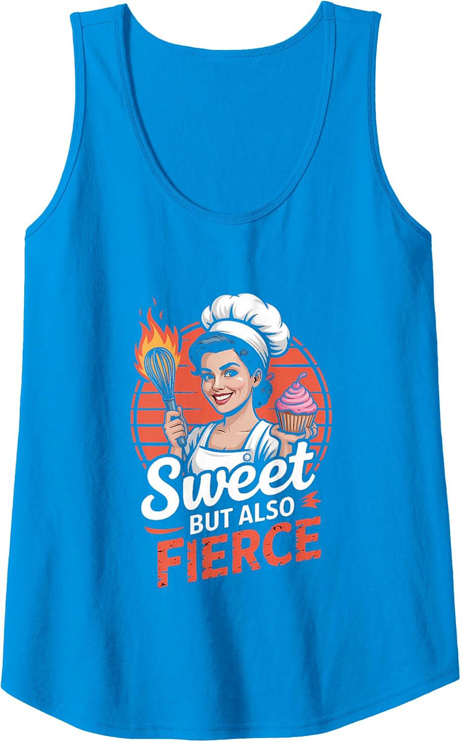 Fierce Baker Graphic Tank Top Sweet & Sizzling