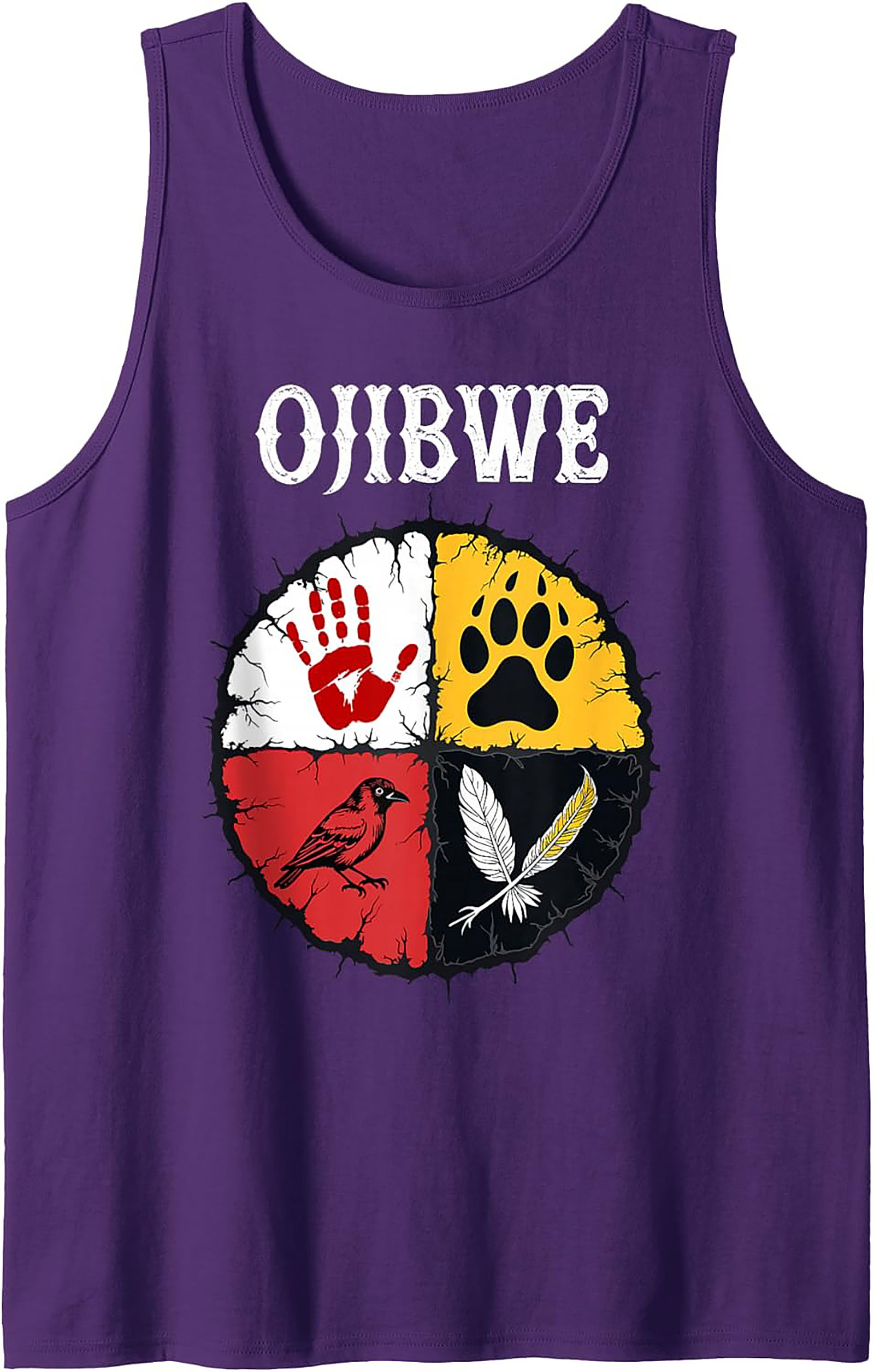Ojibwe Graphic Tank Top Indigenous Heritage Sleeveless Shirt